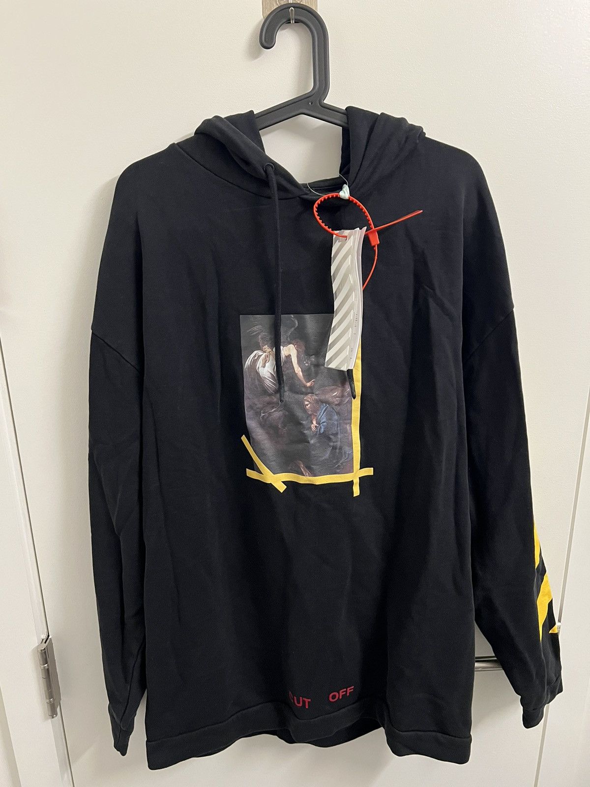 image of Off White Off-White By Virgil Abloh ‘Annunciation’ Hoodie In Black, Men's (Size Small)