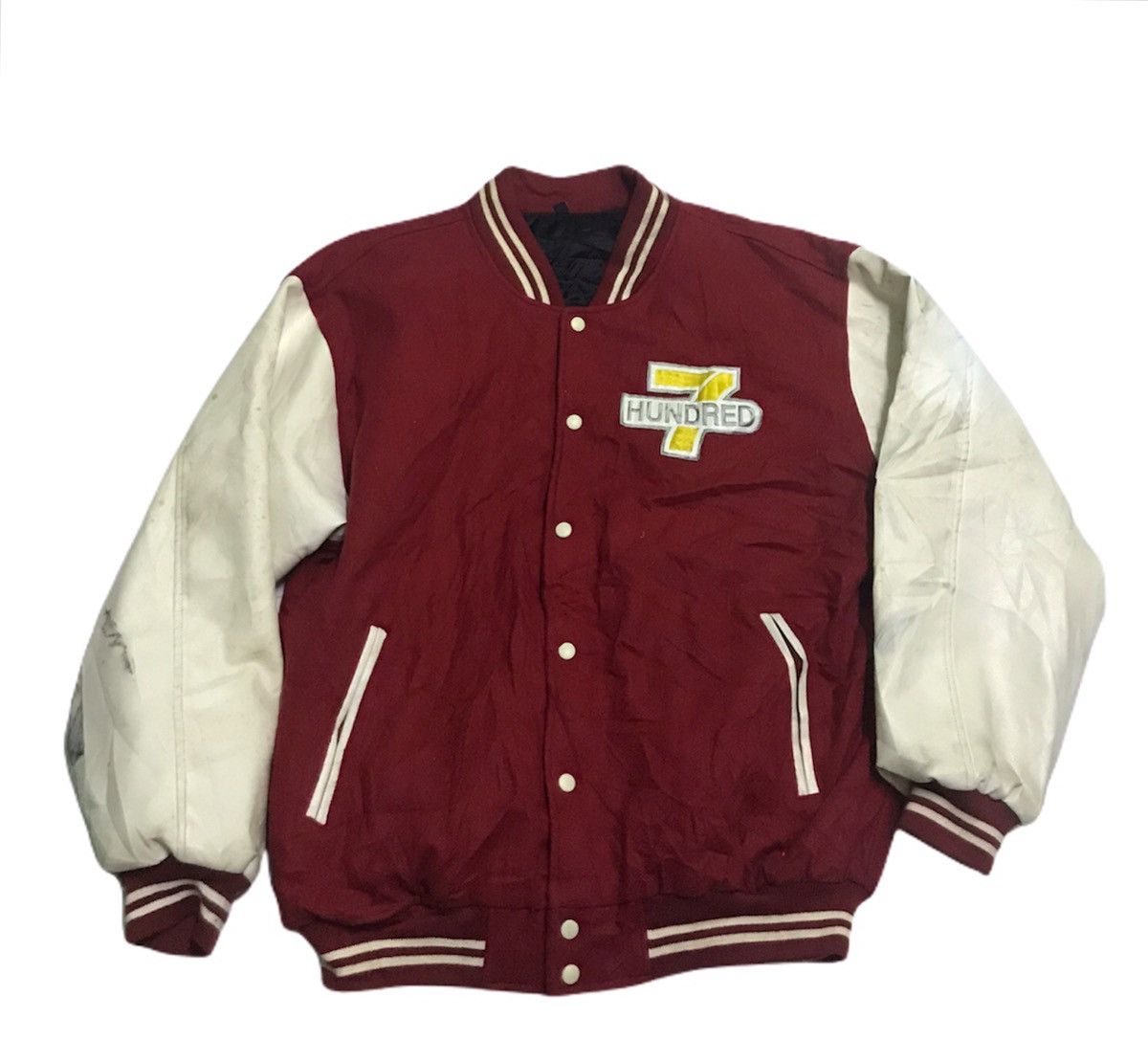 Japanese Brand Seven hundred varsity jacket Size US XXL / EU 58 / 5 - 2 Thumbnail