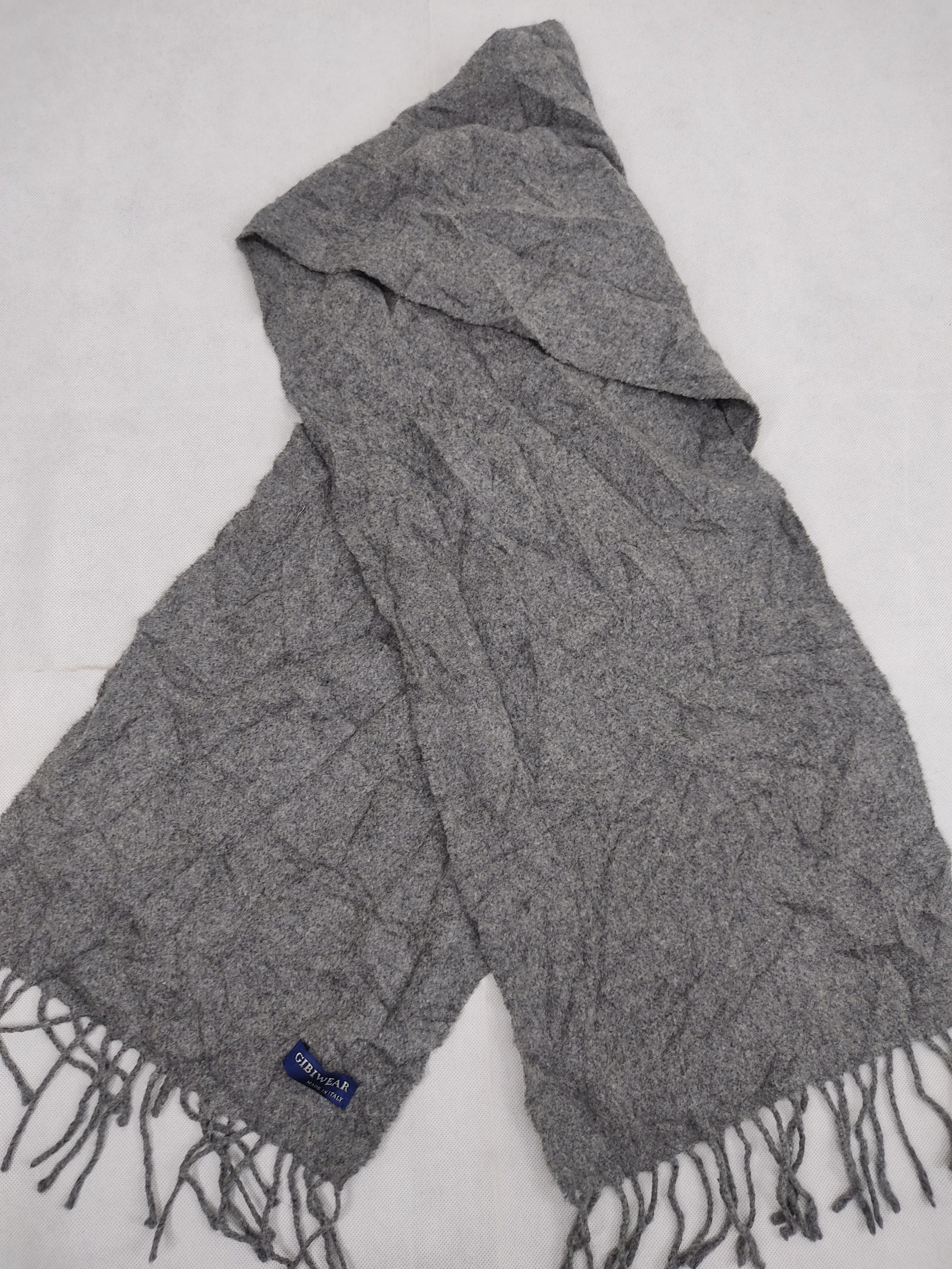 Designer Vintage Gibiwear Plain Muffler Pure Cashmere Good Condition Size ONE SIZE - 1 Thumbnail