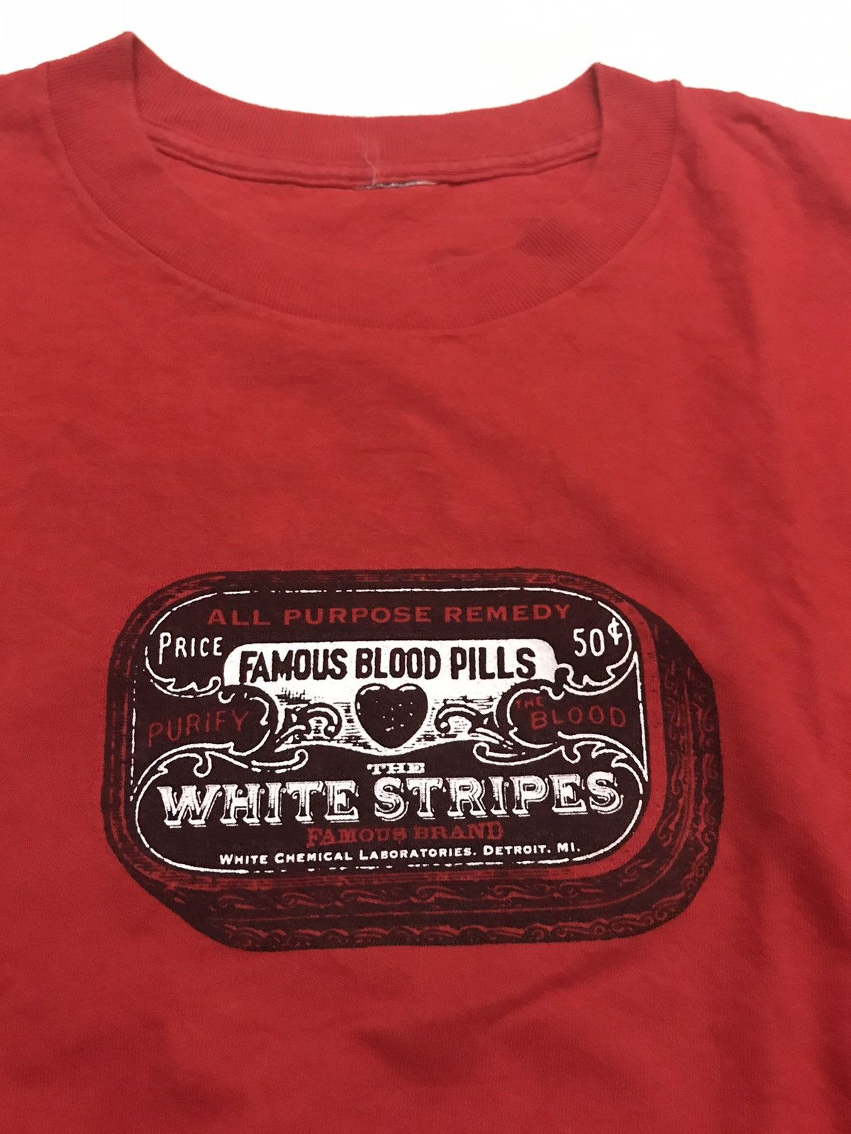 Band Tees The White Stripes Band Tee Famous Blood Pills Design Size US XL / EU 56 / 4 - 3 Thumbnail