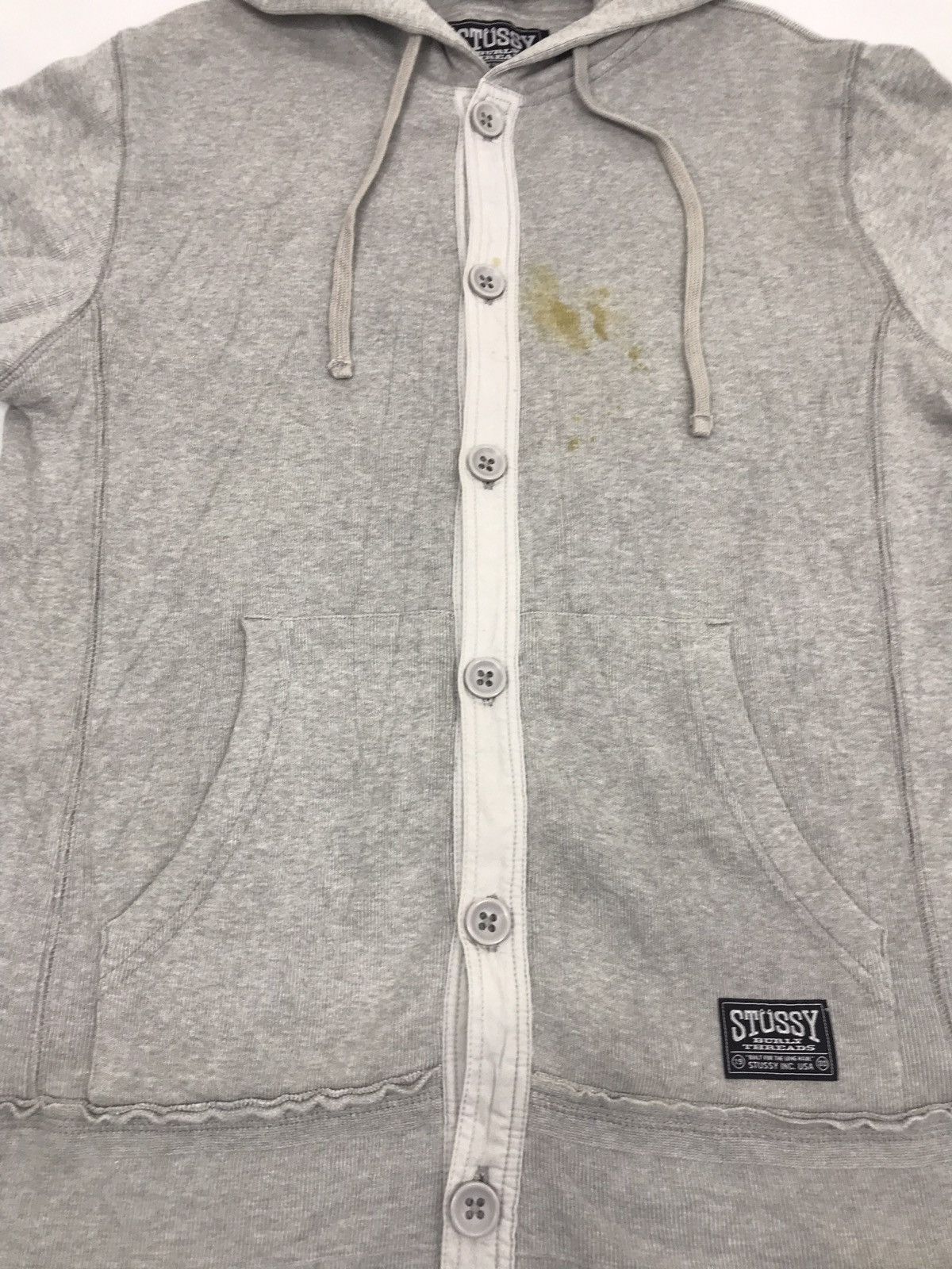 Stussy Stussy Burly Threads Sweatshirt Hoodie Button Front Size US S / EU 44-46 / 1 - 2 Thumbnail