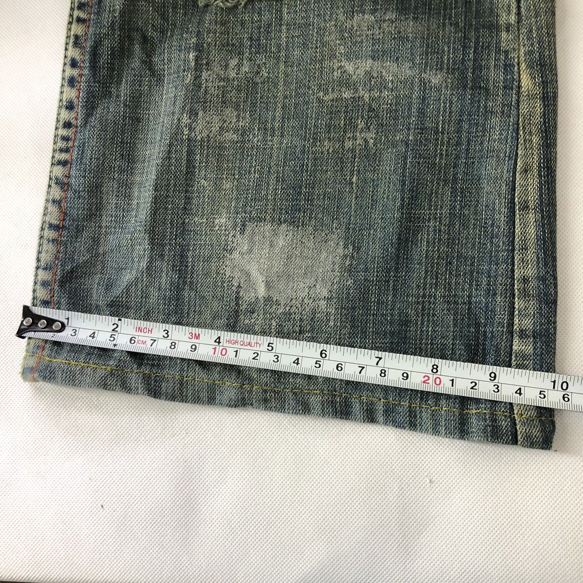 If Six Was Nine × Japanese Brand Flare jeans☠️Agate rippe Distressed Bootcut denim pant Size US 32 / EU 48 - 14 Thumbnail