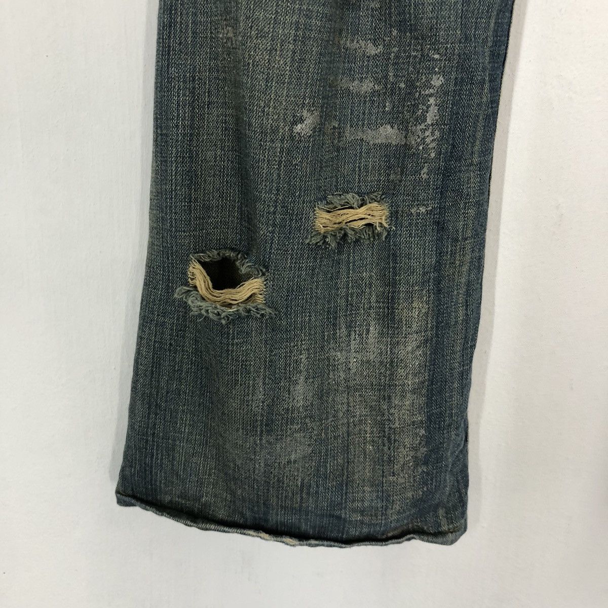If Six Was Nine × Japanese Brand Flare jeans☠️Agate rippe Distressed Bootcut denim pant Size US 32 / EU 48 - 8 Thumbnail