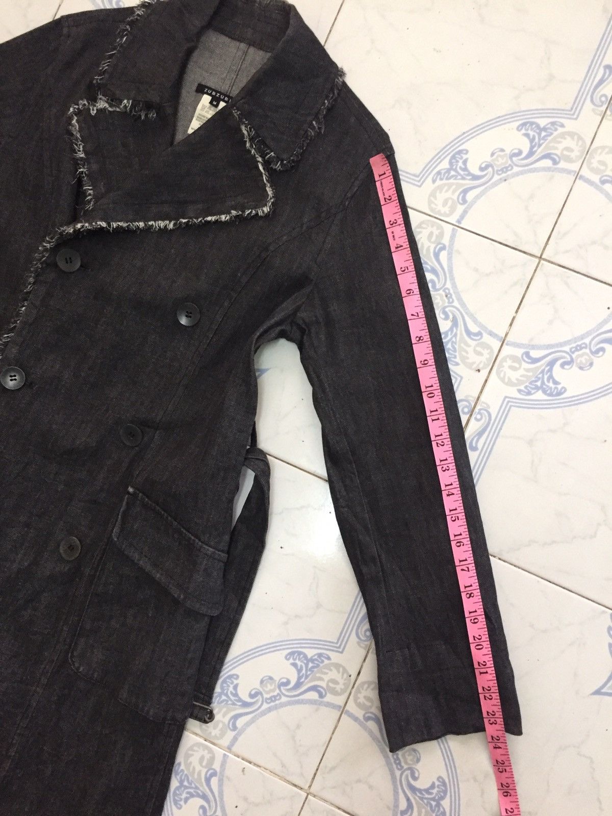 Japanese Brand Zubzubi Miyazaki Masahiro Distress/Hairy Side Long Jacket Size US M / EU 48-50 / 2 - 24 Thumbnail