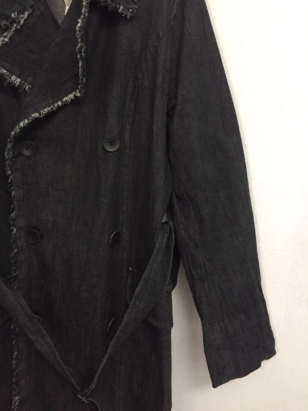 Japanese Brand Zubzubi Miyazaki Masahiro Distress/Hairy Side Long Jacket Size US M / EU 48-50 / 2 - 3 Thumbnail