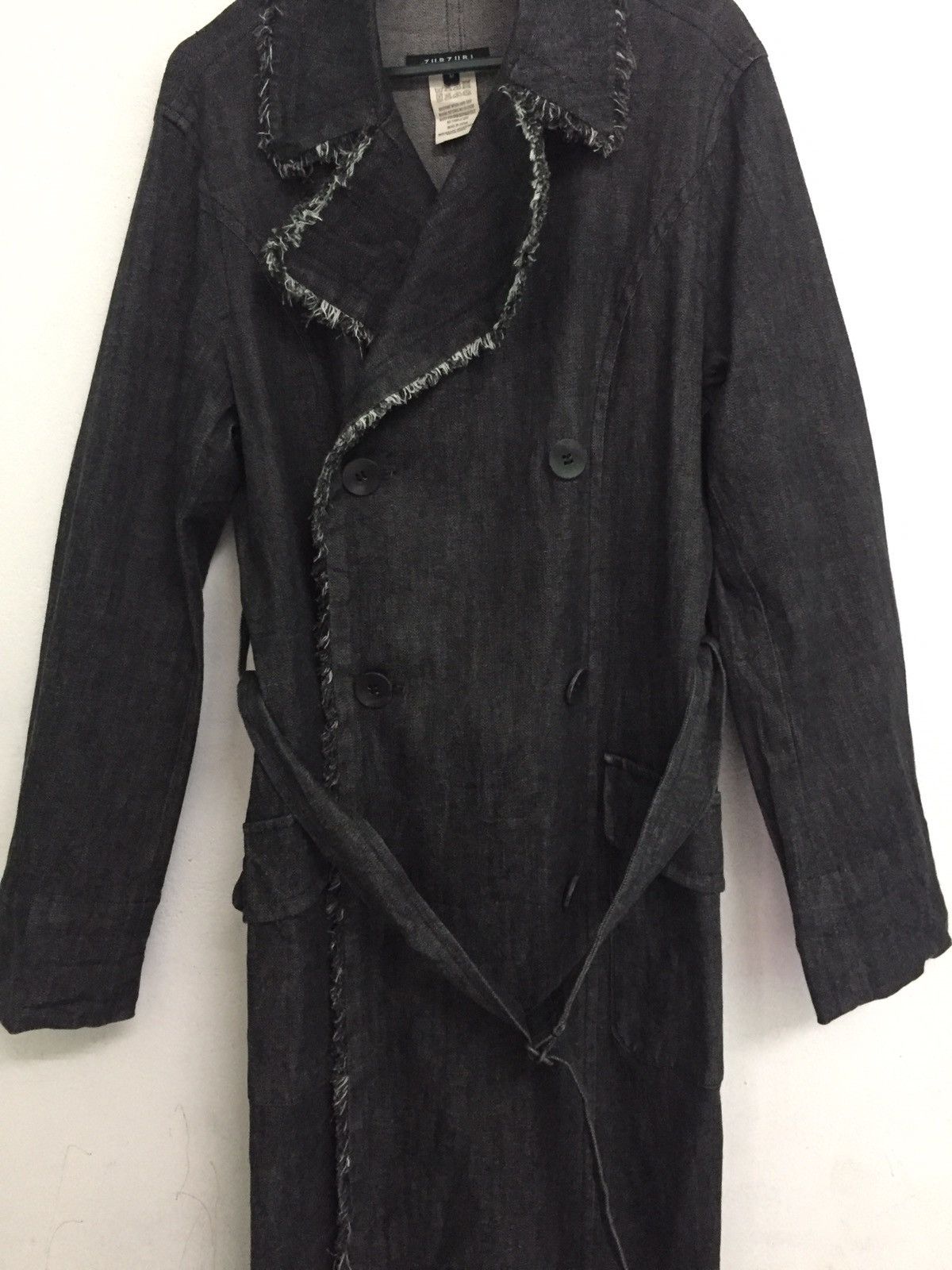 Japanese Brand Zubzubi Miyazaki Masahiro Distress/Hairy Side Long Jacket Size US M / EU 48-50 / 2 - 7 Thumbnail