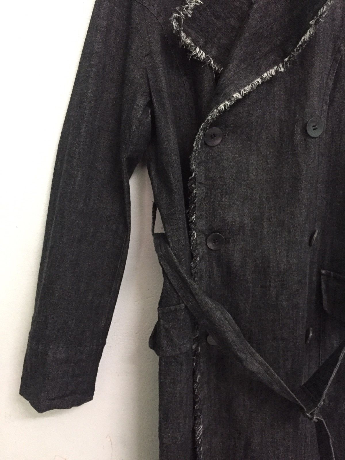 Japanese Brand Zubzubi Miyazaki Masahiro Distress/Hairy Side Long Jacket Size US M / EU 48-50 / 2 - 5 Thumbnail