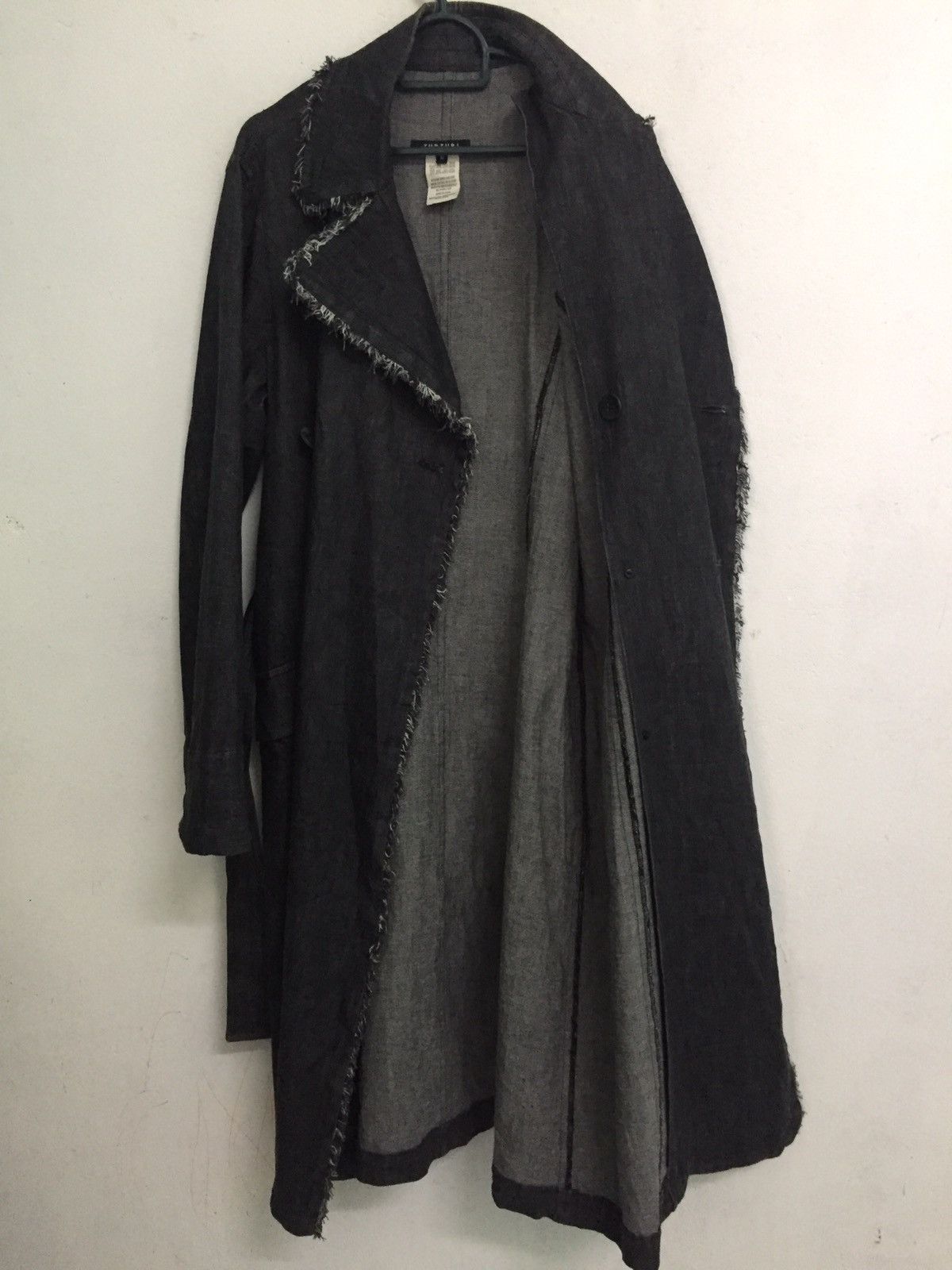 Japanese Brand Zubzubi Miyazaki Masahiro Distress/Hairy Side Long Jacket Size US M / EU 48-50 / 2 - 15 Thumbnail
