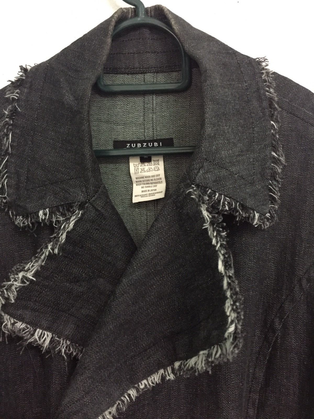 Japanese Brand Zubzubi Miyazaki Masahiro Distress/Hairy Side Long Jacket Size US M / EU 48-50 / 2 - 6 Thumbnail