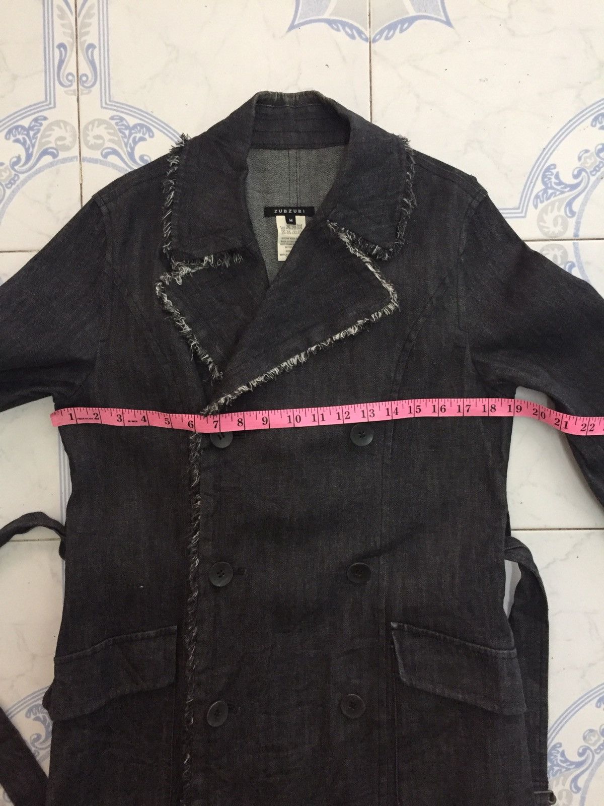 Japanese Brand Zubzubi Miyazaki Masahiro Distress/Hairy Side Long Jacket Size US M / EU 48-50 / 2 - 21 Thumbnail