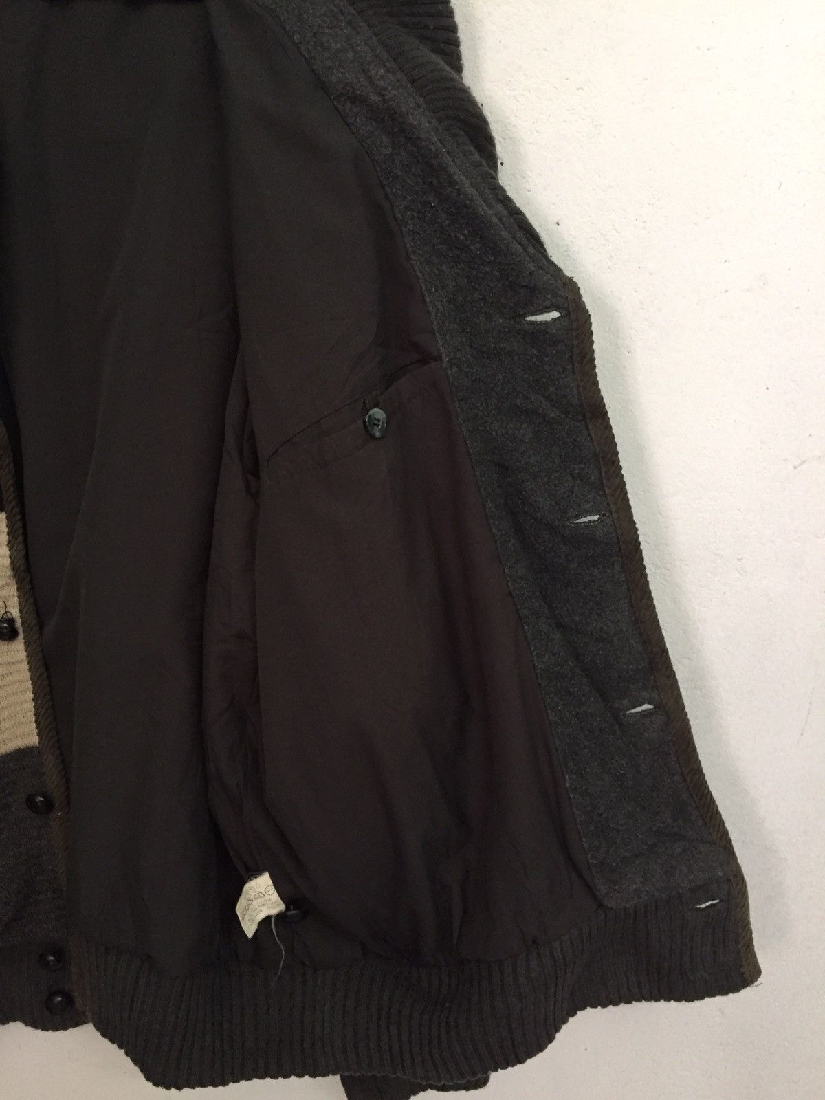 Japanese Brand Patch Style Mix Knitwear Fleece Jacket Design Size US L / EU 52-54 / 3 - 8 Thumbnail