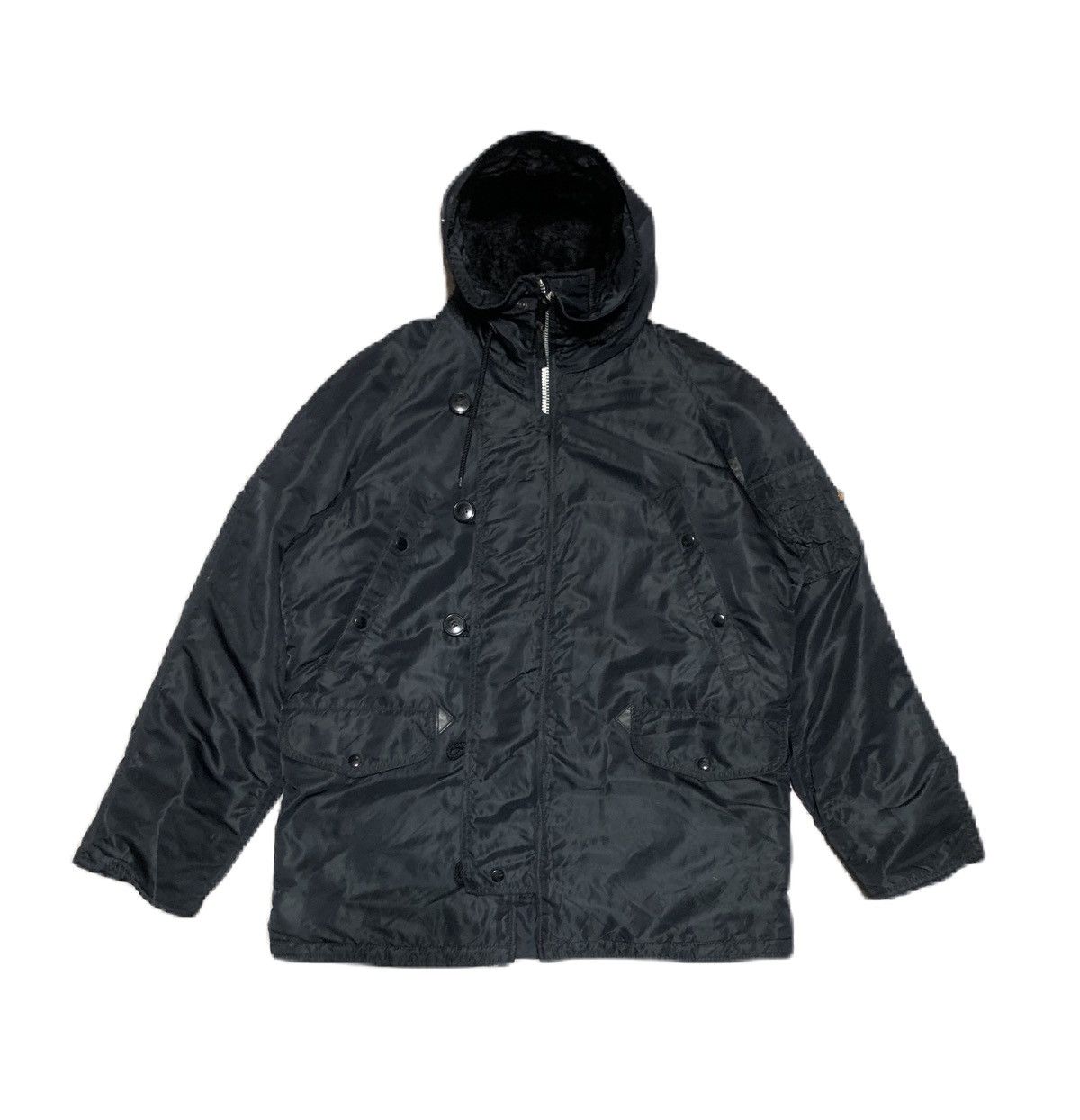 Alpha Industries Vintage 90s Alpha Industries Bomber Jacket Nice Design Size US M / EU 48-50 / 2 - 1 Thumbnail