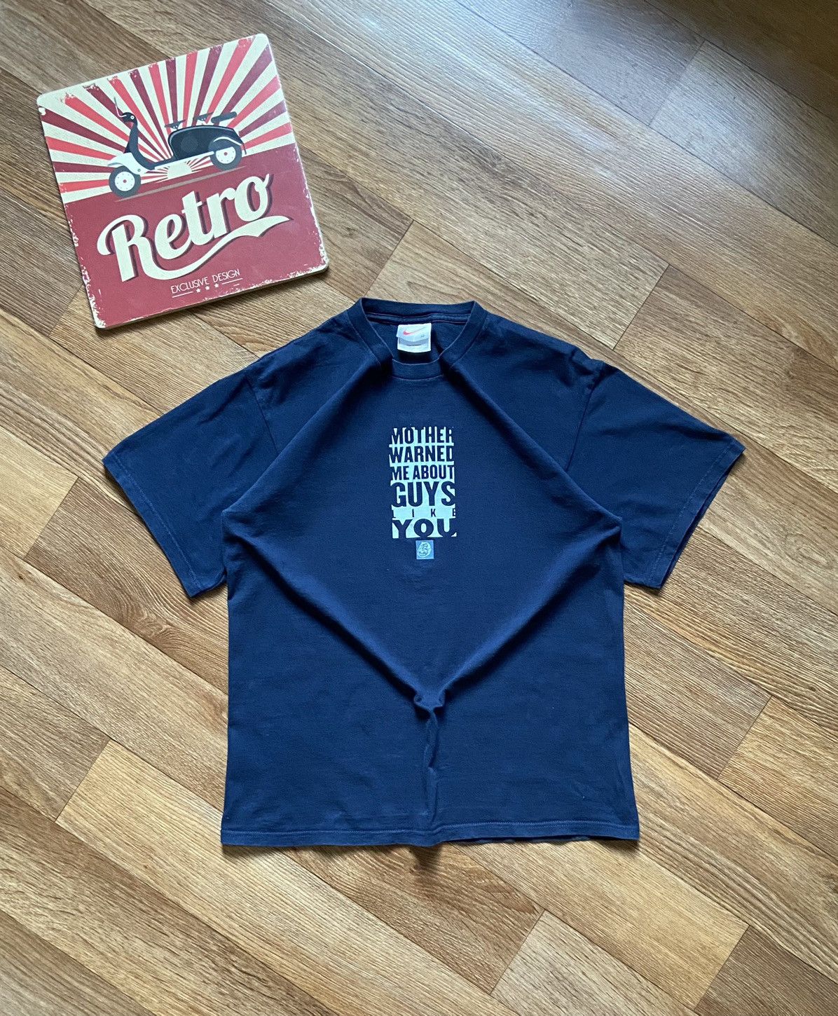Nike × Vintage Vintage Nike Rare Logo T Shirt Tee Size US M / EU 48-50 / 2 - 2 Thumbnail