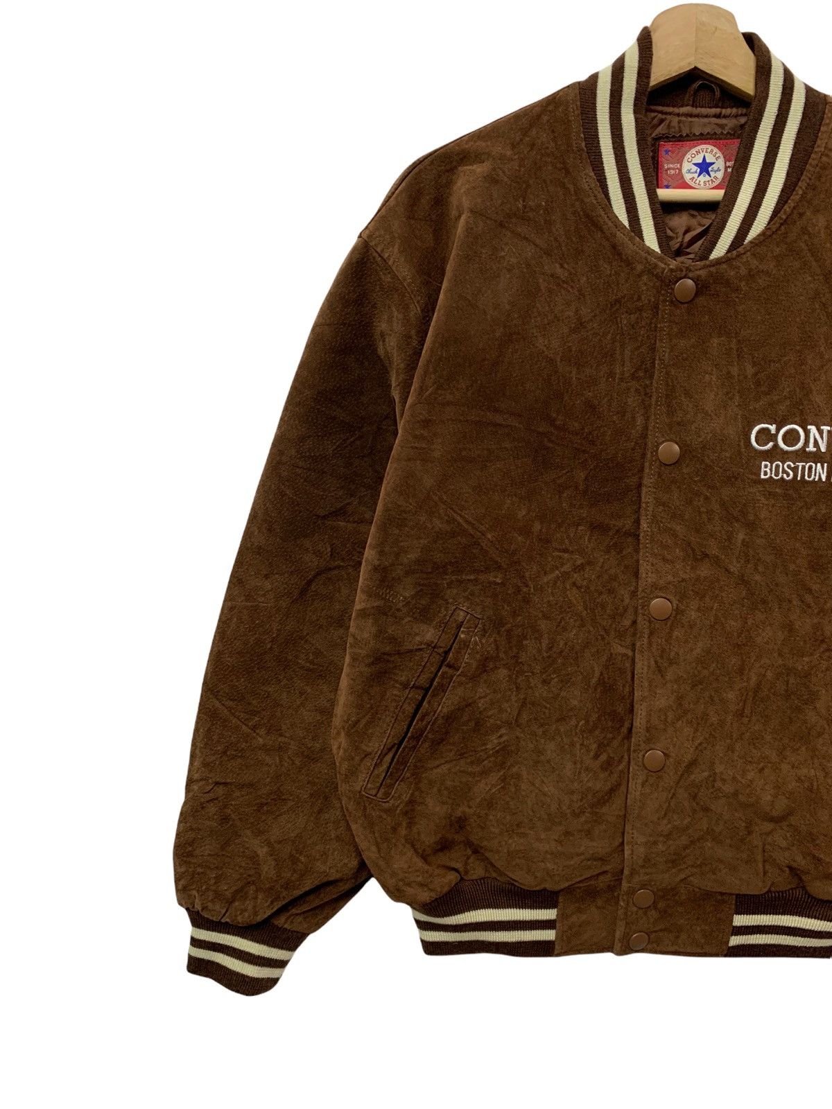 Converse 🔥VTG CONVERSE PIGSKIN LEATHER VARSITY JACKETS Size US L / EU 52-54 / 3 - 6 Thumbnail