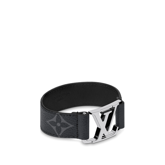 Jewelry X Louis Vuitton Bracelet Chain Monogram Silver Lv Logo M8151e In  Grey