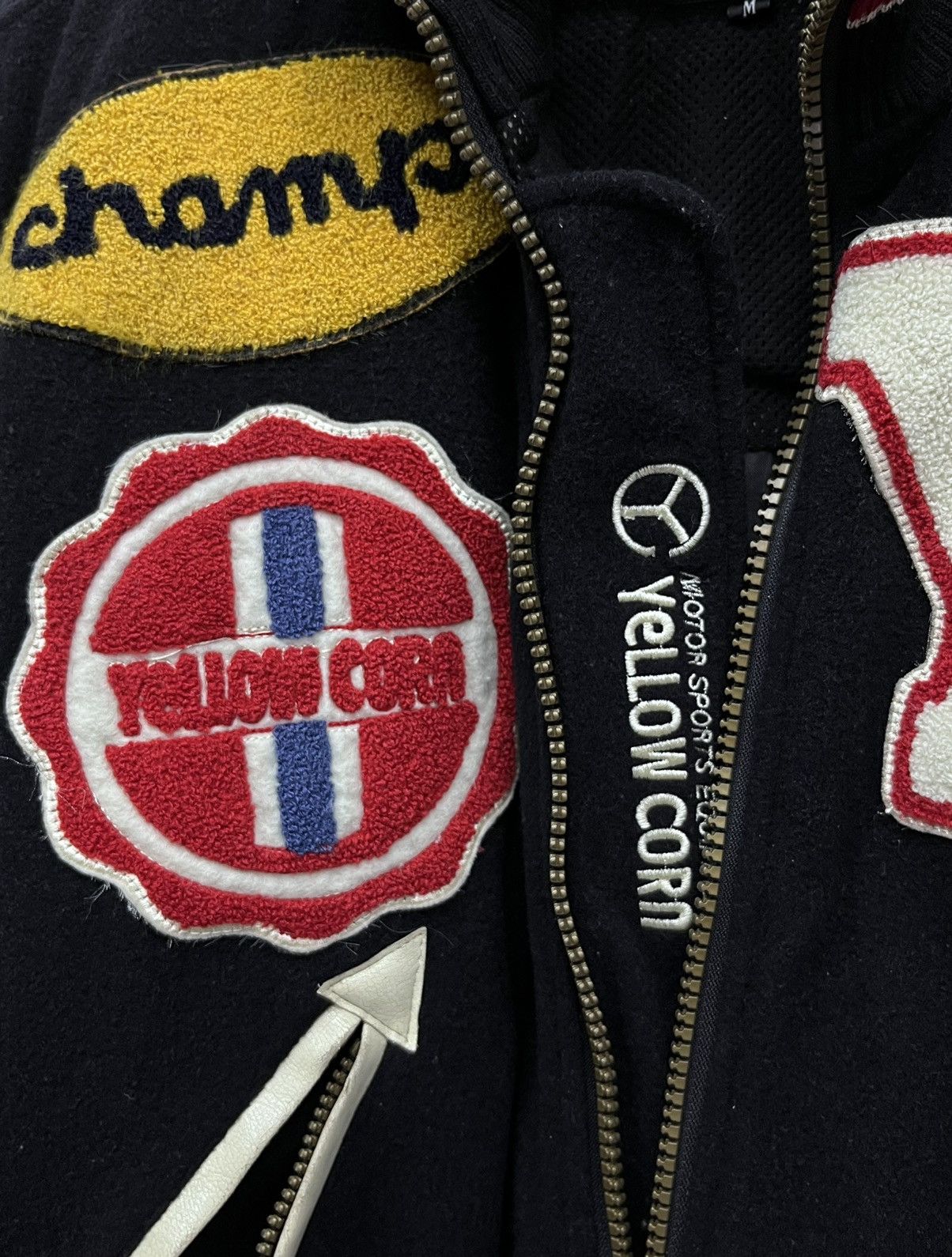 YELLOW CORN VERY RARE🔥VINTAGE DRAGSTER YELLOW CORN Biker Varsity Jacket Size US M / EU 48-50 / 2 - 6 Thumbnail