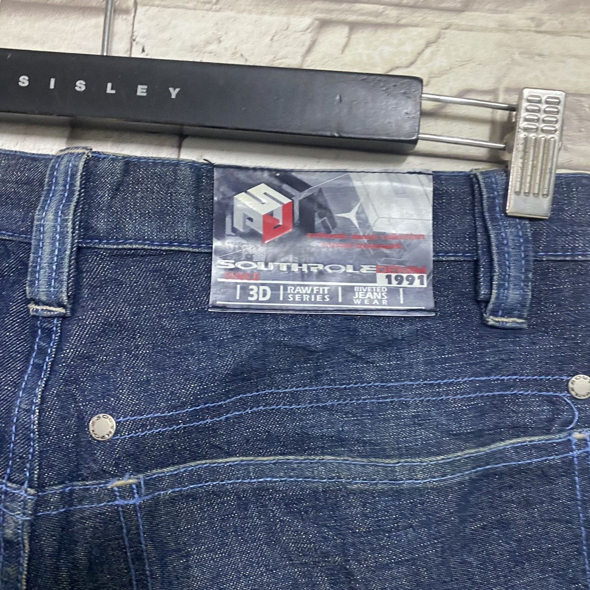 Southpole Vintage Southpole 3D Raw Fit Series Riveted Baggy Jeans Size US 31 - 14 Thumbnail