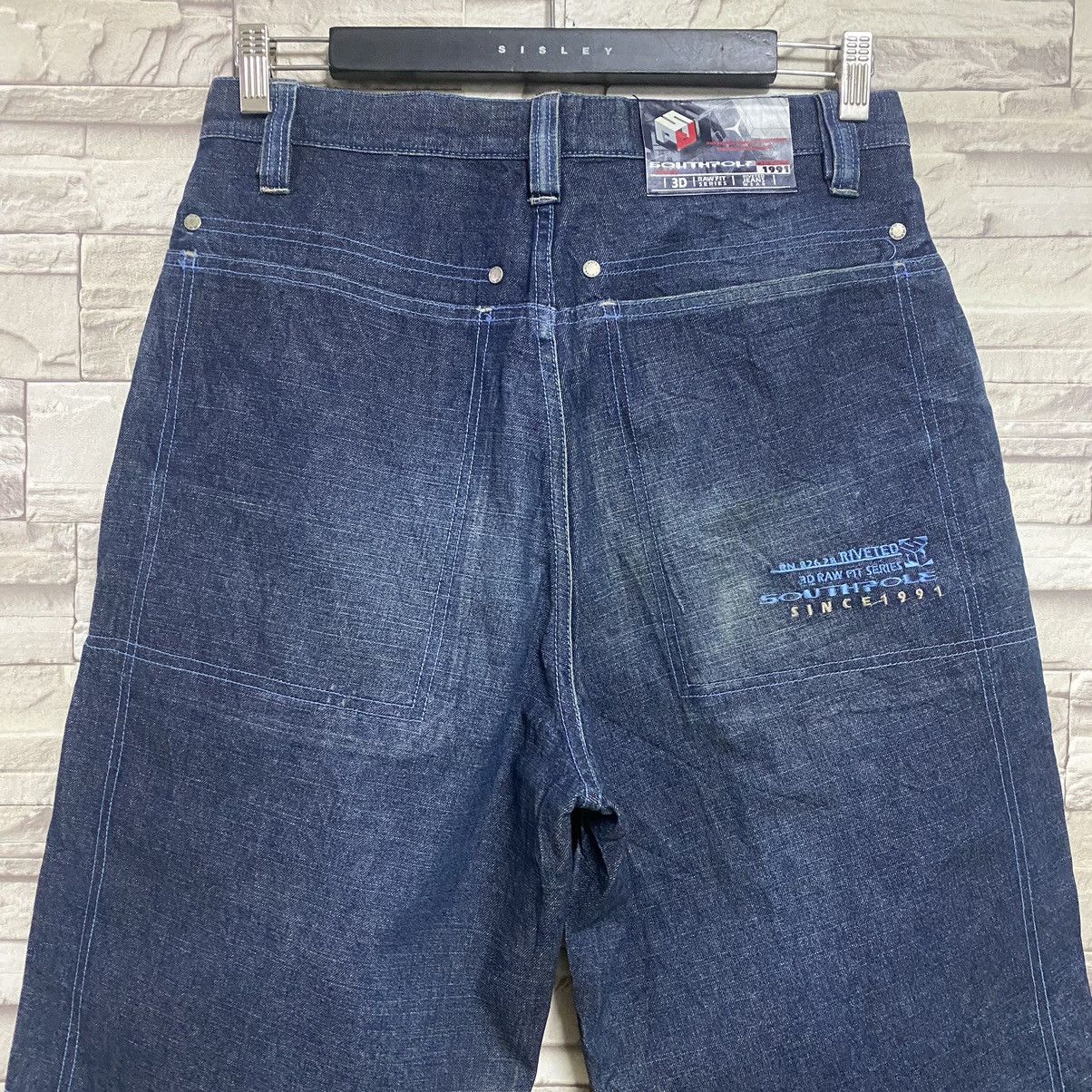 Southpole Vintage Southpole 3D Raw Fit Series Riveted Baggy Jeans Size US 31 - 11 Thumbnail