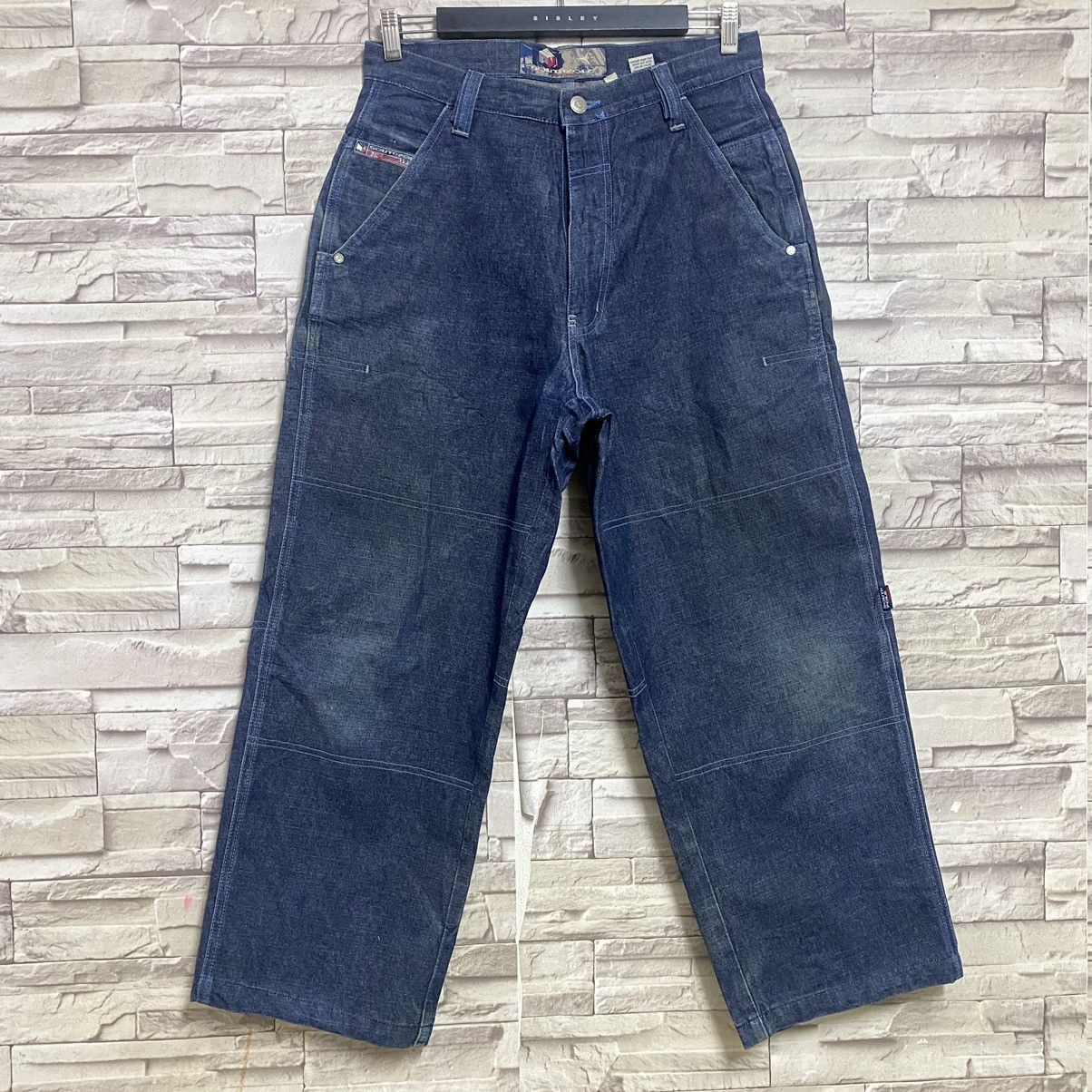 Southpole Vintage Southpole 3D Raw Fit Series Riveted Baggy Jeans Size US 31 - 3 Thumbnail