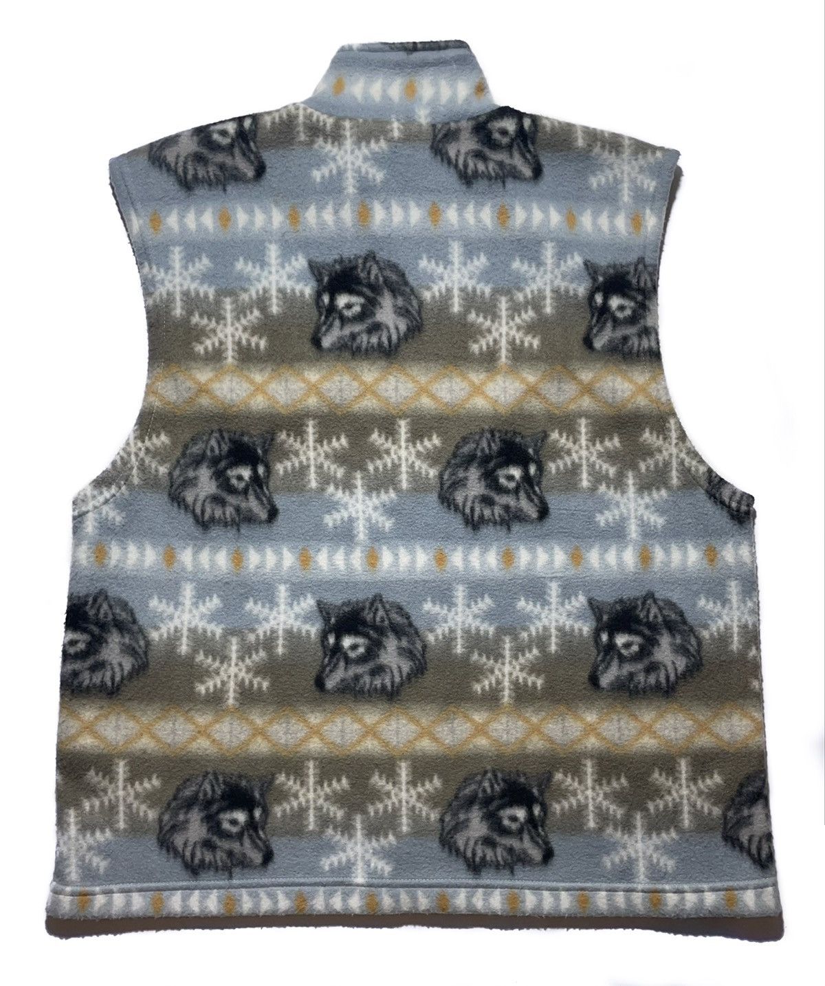 Vintage Vintage Printed Fleece Wolfs Vest Size US L / EU 52-54 / 3 - 2 Thumbnail