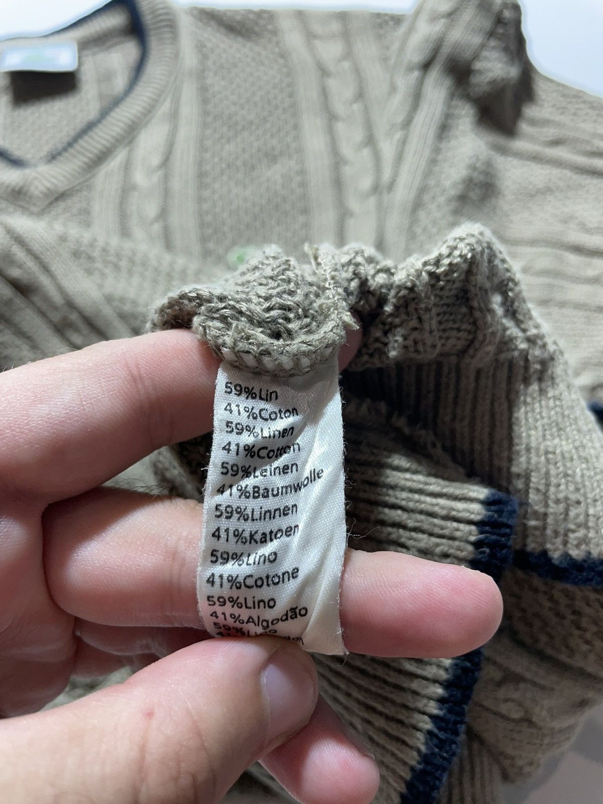 Lacoste Lacoste Vintage Sweater Size US L / EU 52-54 / 3 - 6 Thumbnail