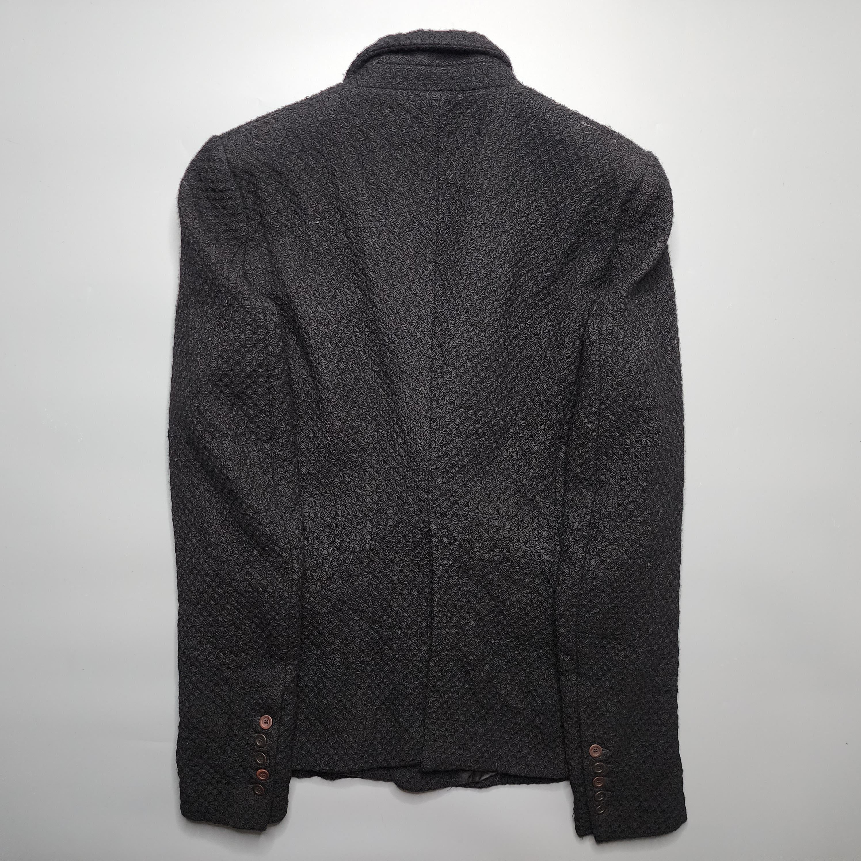Rick Owens Rick Owens - Gleam Textured Wool Blazer w/ Mask Size 40R - 5 Thumbnail