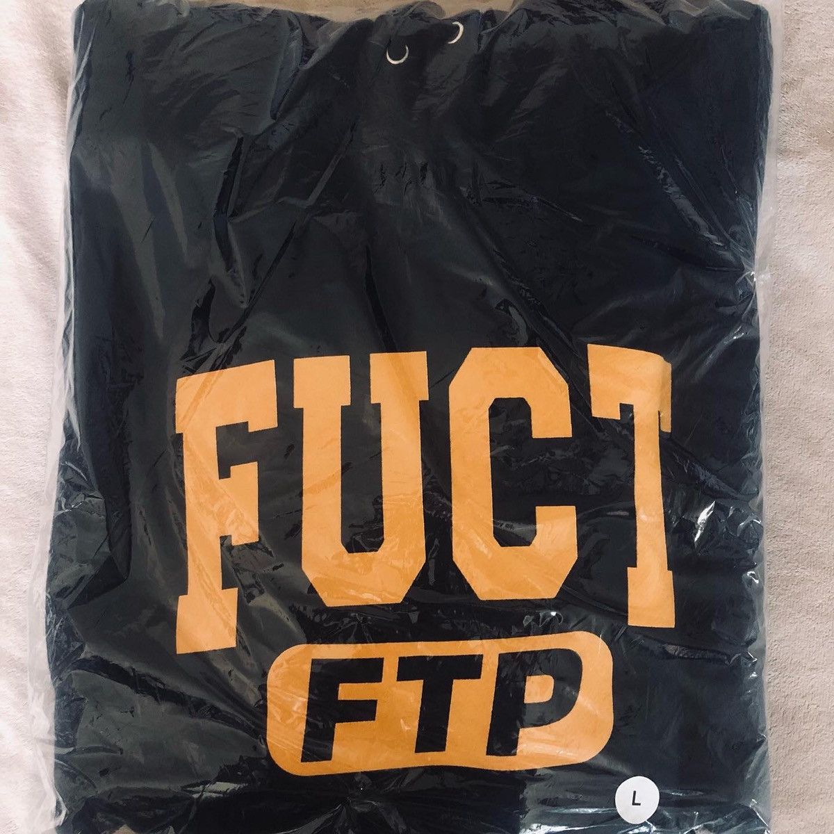 image of Fuck The Population x Fuct Ftp Academy Logo Pullover Hoodie (Navy) Large, Men's