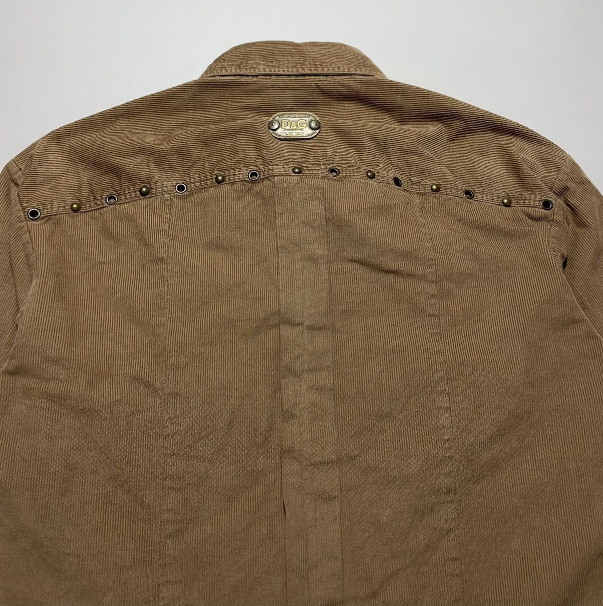 Dolce & Gabbana Dolce & Gabbana Vintage Corduroy Shirt Size US L / EU 52-54 / 3 - 8 Thumbnail