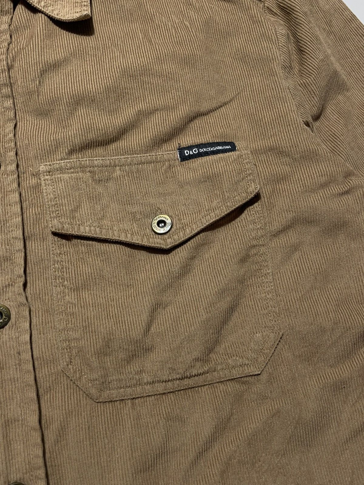 Dolce & Gabbana Dolce & Gabbana Vintage Corduroy Shirt Size US L / EU 52-54 / 3 - 5 Thumbnail
