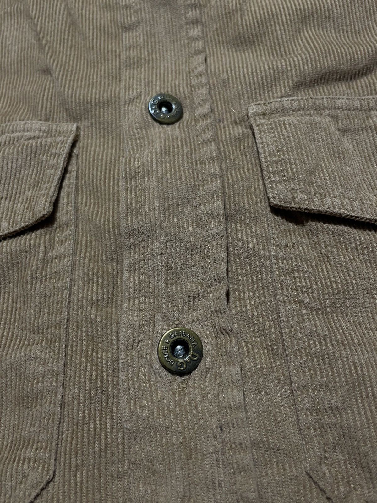 Dolce & Gabbana Dolce & Gabbana Vintage Corduroy Shirt Size US L / EU 52-54 / 3 - 13 Thumbnail