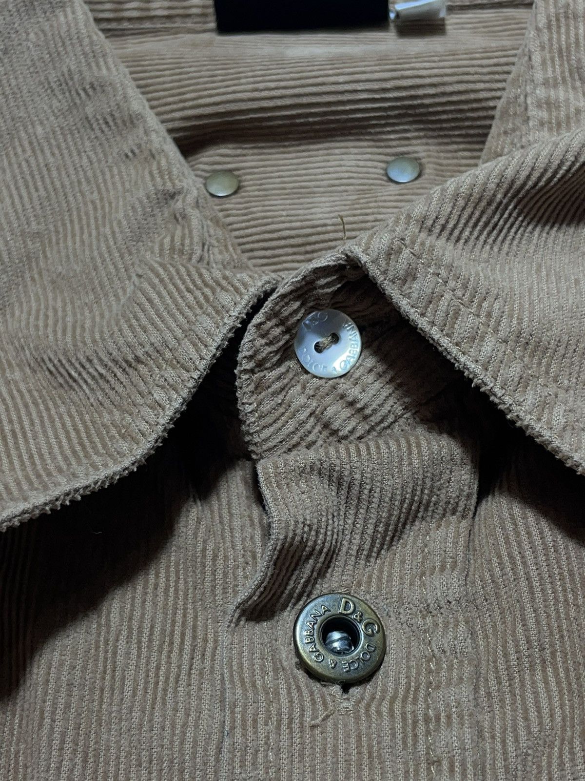 Dolce & Gabbana Dolce & Gabbana Vintage Corduroy Shirt Size US L / EU 52-54 / 3 - 14 Thumbnail