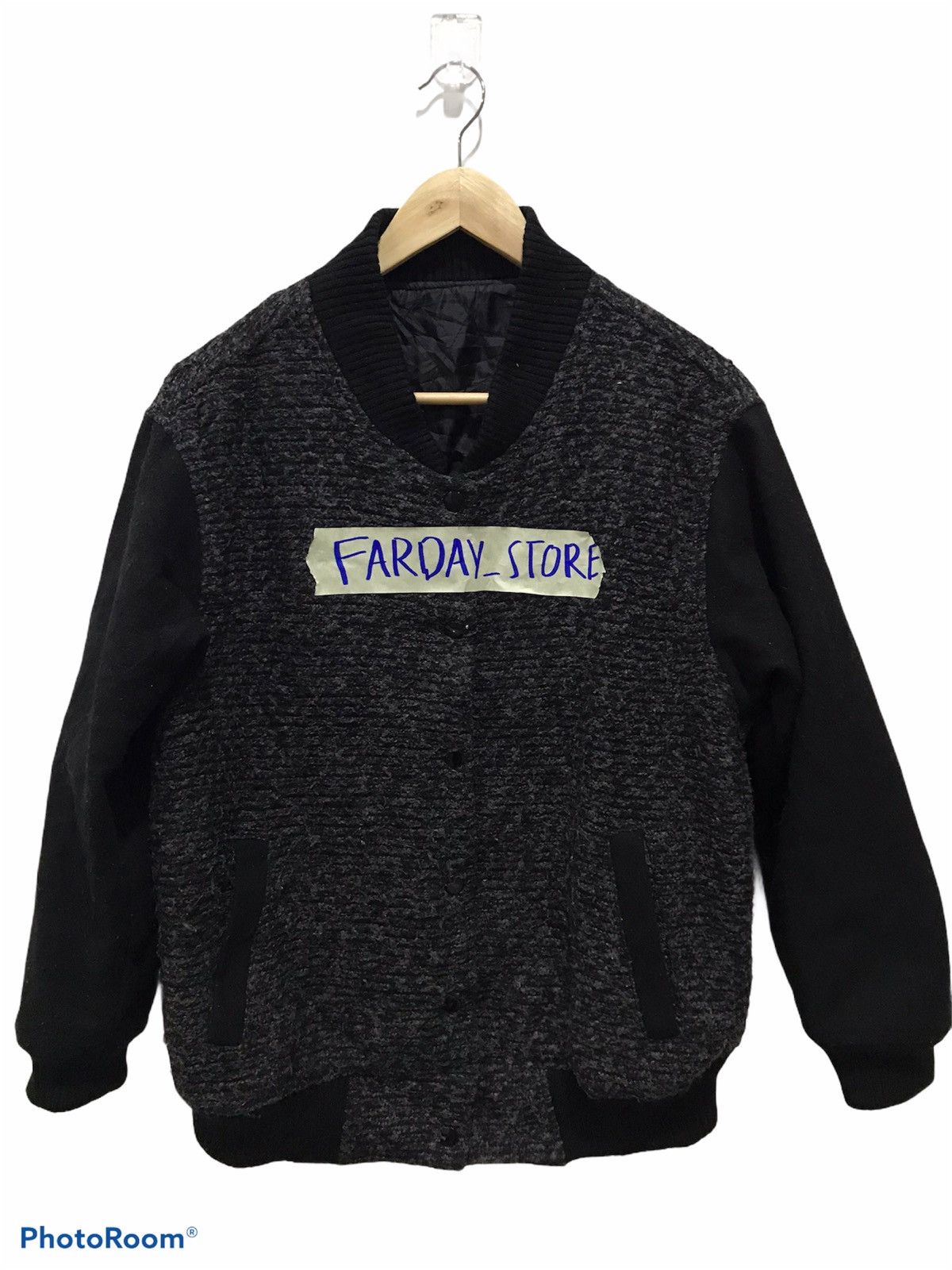 Japanese Brand Sorridere Snap Button wool Varsity Jacket Size US M / EU 48-50 / 2 - 2 Thumbnail