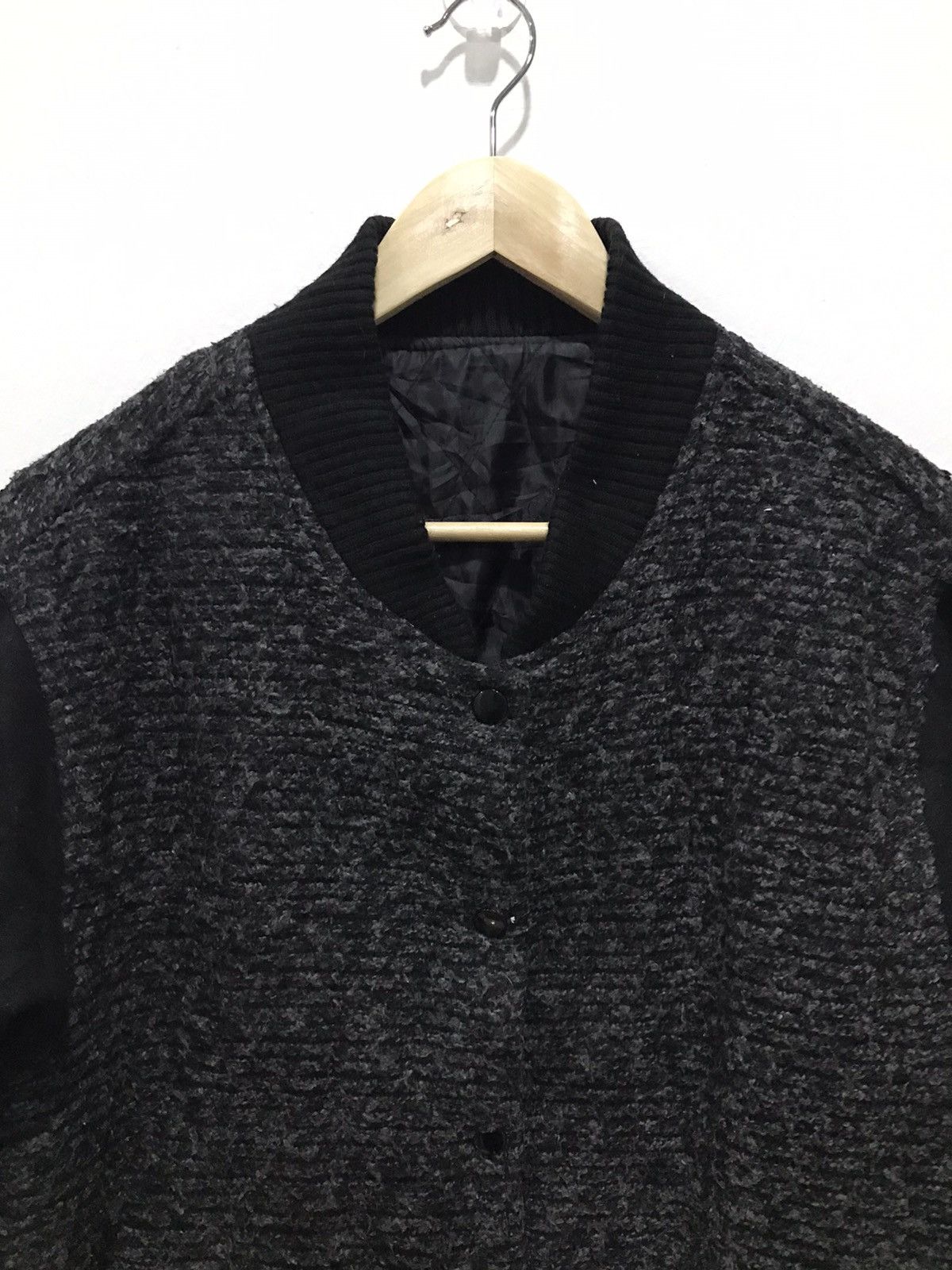 Japanese Brand Sorridere Snap Button wool Varsity Jacket Size US M / EU 48-50 / 2 - 6 Thumbnail