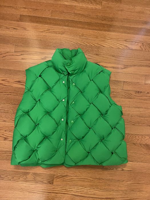 Bottega Veneta Bottega Beneta Tech Quilted Padded Shell Vest Size Large