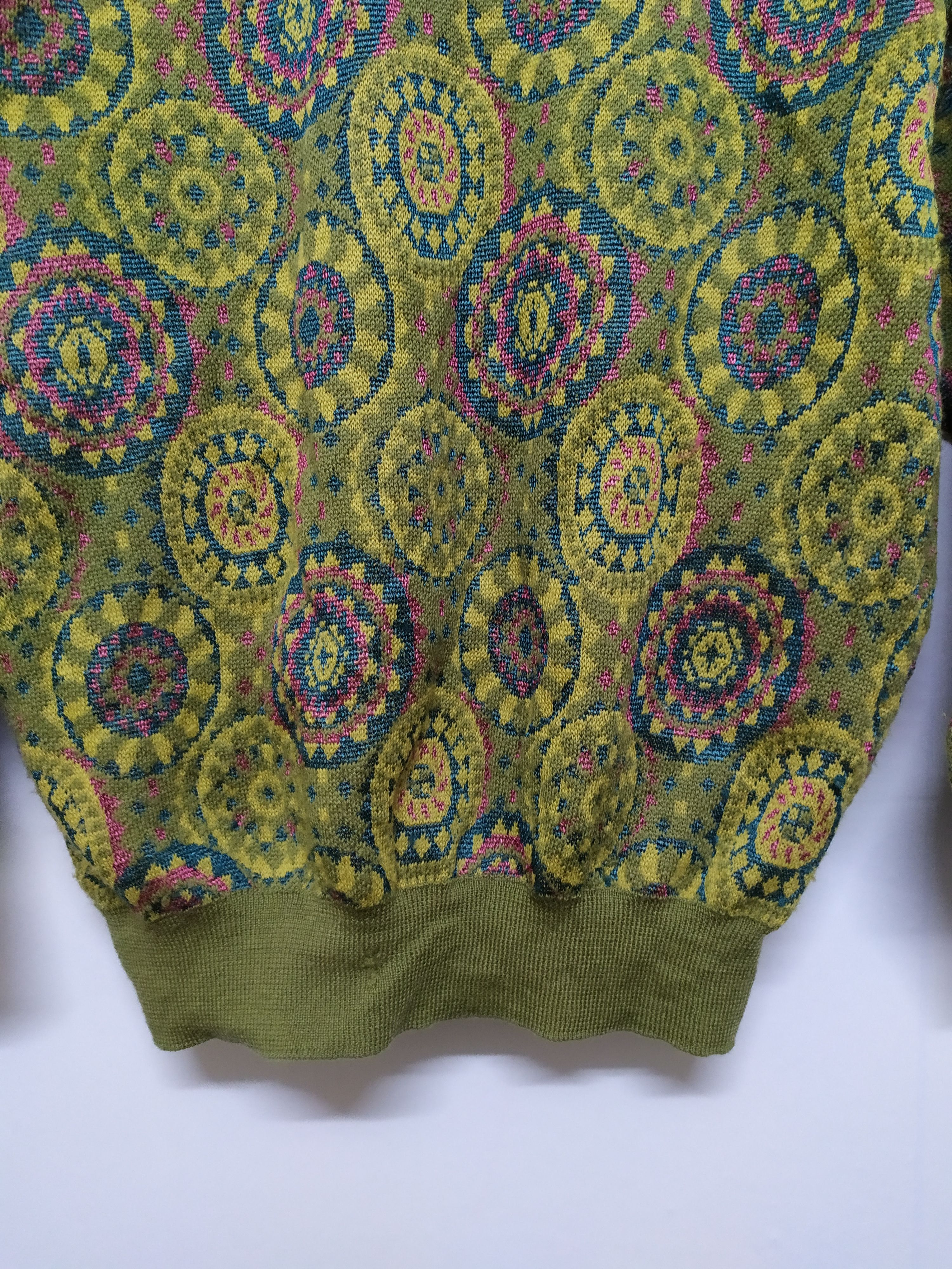 Aran Isles Knitwear × Japanese Brand GRACE JUNO MULTICOLOR KNITWEAR Size US S / EU 44-46 / 1 - 7 Thumbnail