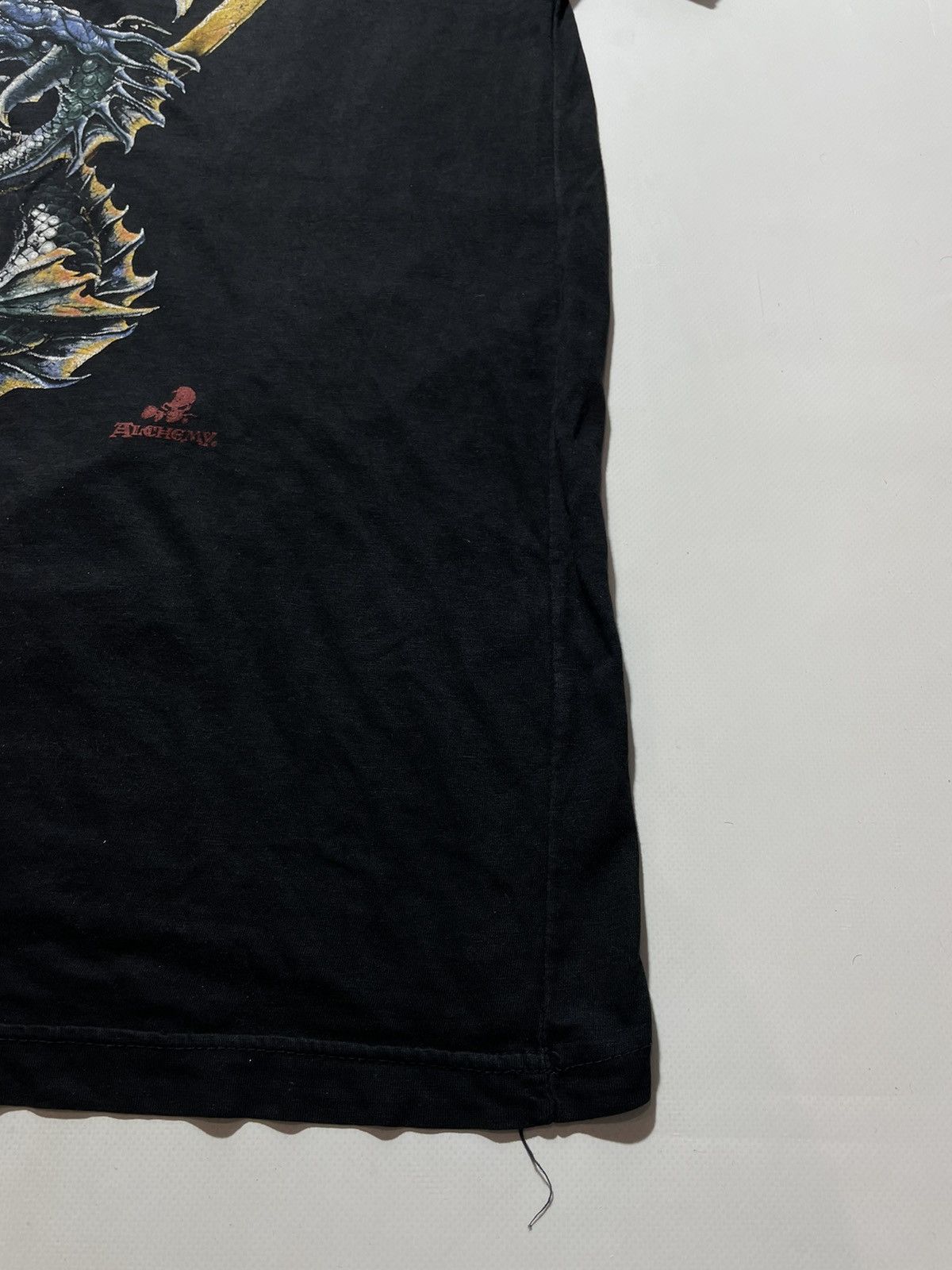 Vintage Alchemy Gothic Vintage Dragon Logo T-shirt Size US XL / EU 56 / 4 - 6 Thumbnail