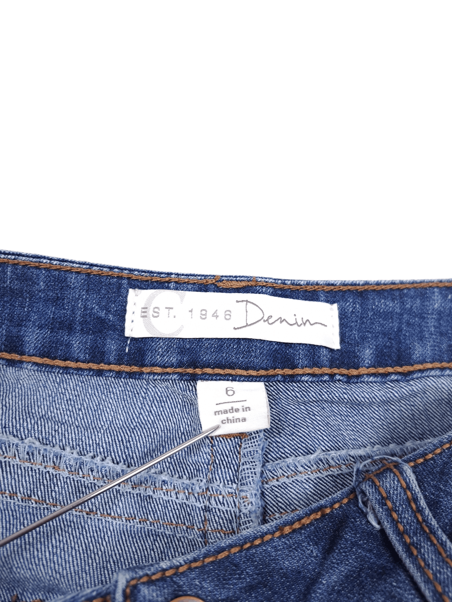 Vintage 🔥 Vintage Patchwork Custom Denim Slim Jeans Women Size 28" / US 6 / IT 42 - 5 Thumbnail