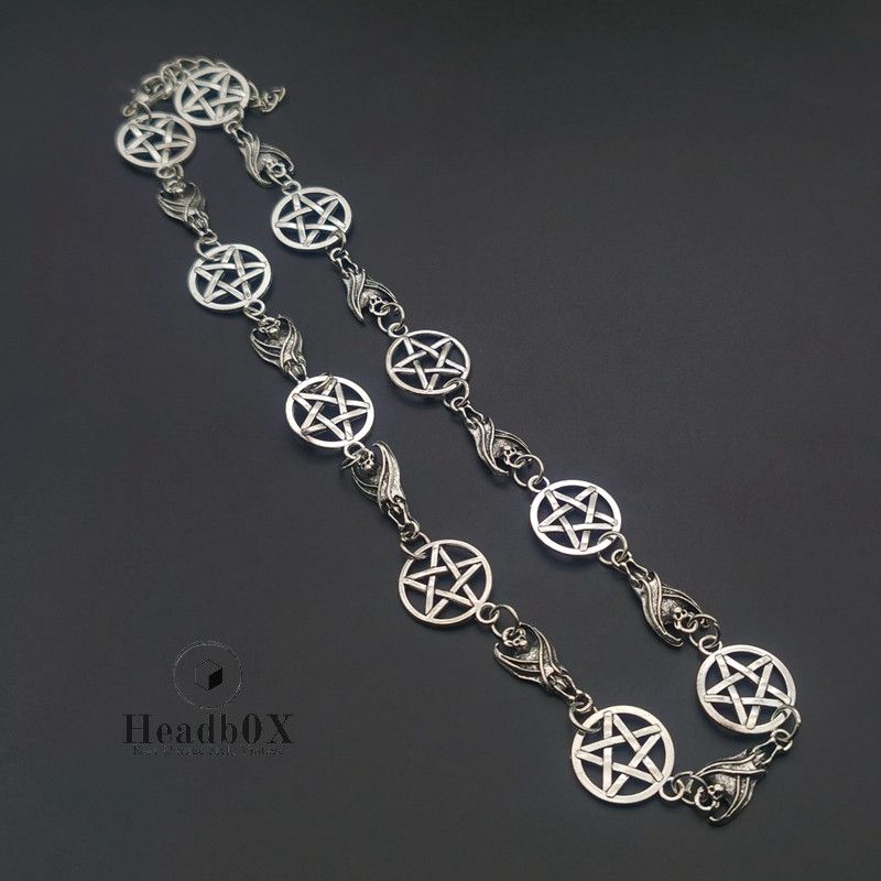 Jewelry Pentagram Bat Necklace Size ONE SIZE - 2 Thumbnail
