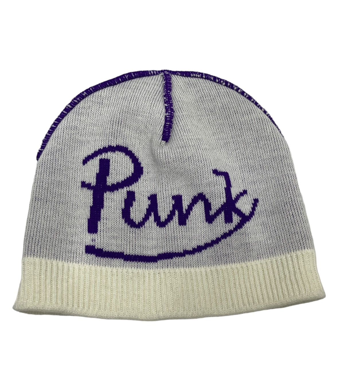Punk and Yo 💥VERY RARE 🔥Vintage 90’s PUNK Spell-out Beanie Size ONE SIZE - 3 Thumbnail