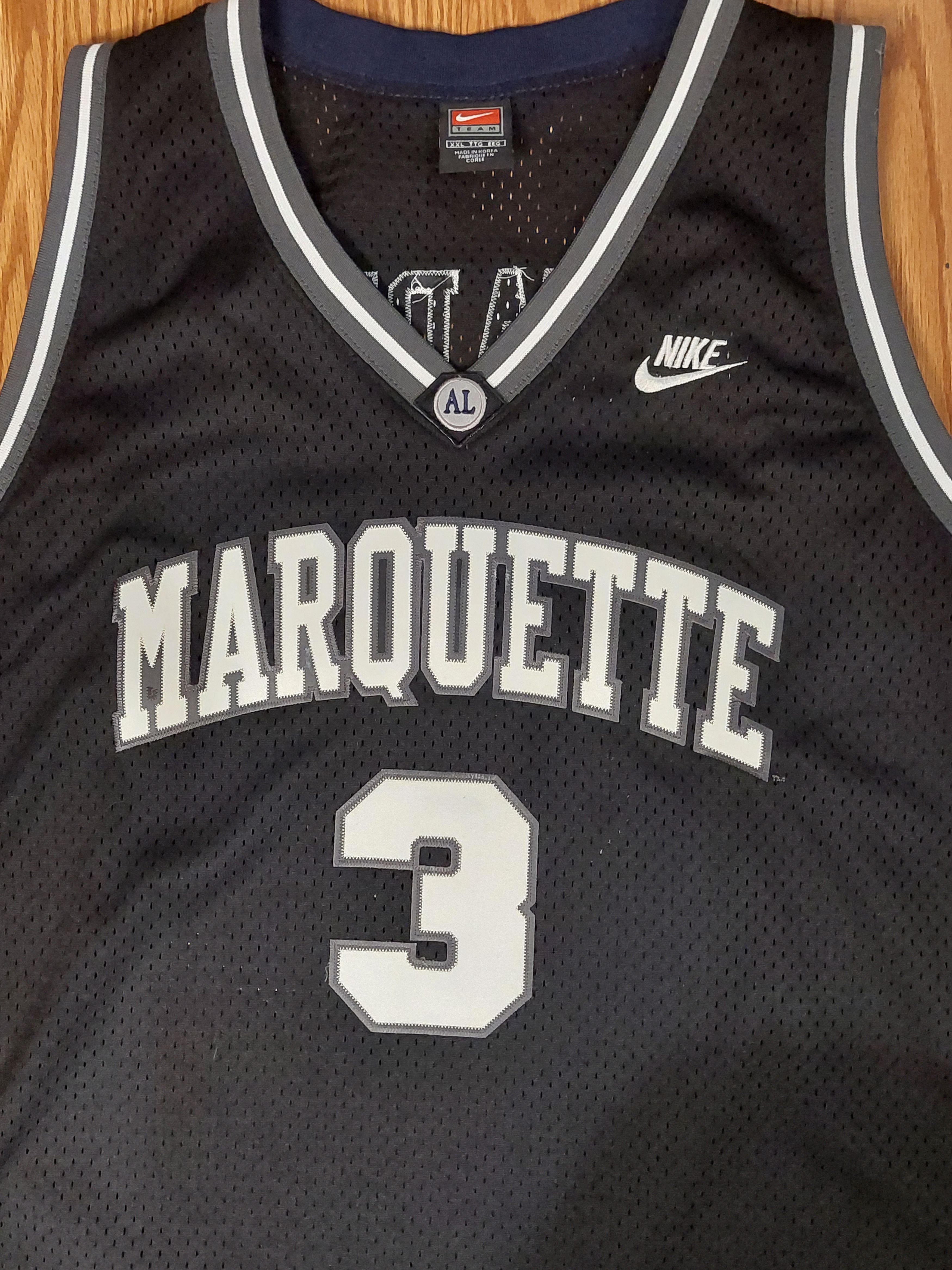 NBA × Nike Authentic Dwyane Wade Marquette University Nike Jersey Size US XXL / EU 58 / 5 - 4 Thumbnail