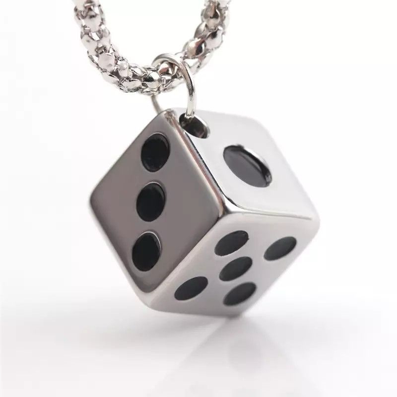 Jewelry Harajuku Retro Simple Lucky Dice Necklaces Size ONE SIZE - 1 Thumbnail