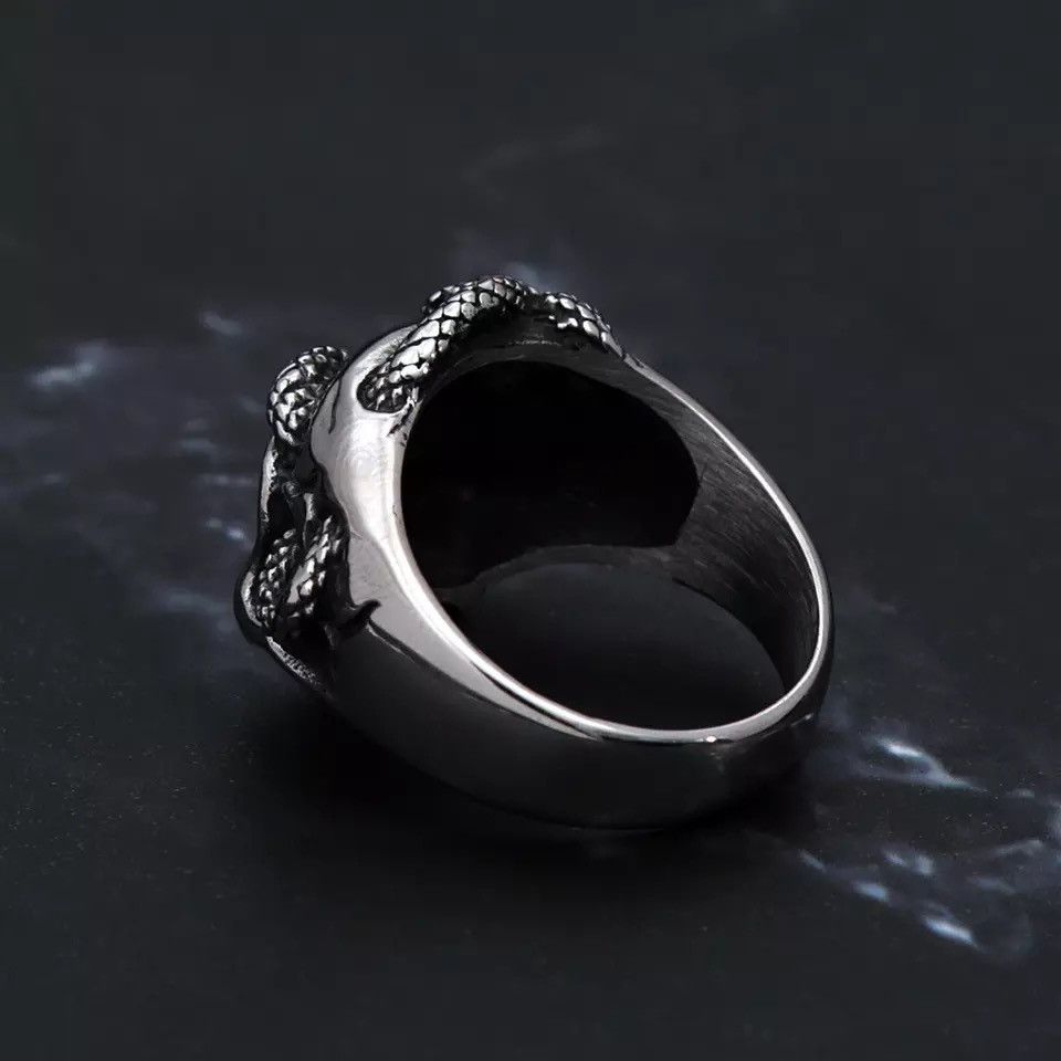 Jewelry Stainless Steel Snake Ring Size ONE SIZE - 5 Thumbnail