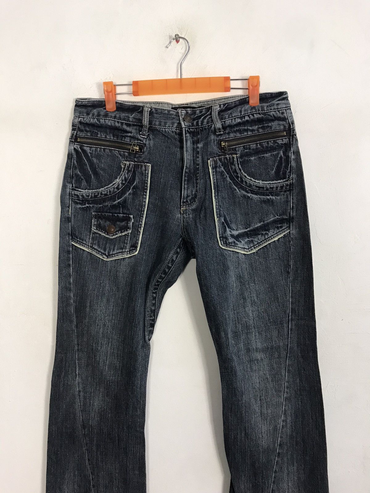 Vintage Japanese Brand Roots Tree Style Pants Distressed Denim Size US 34 / EU 50 - 3 Thumbnail