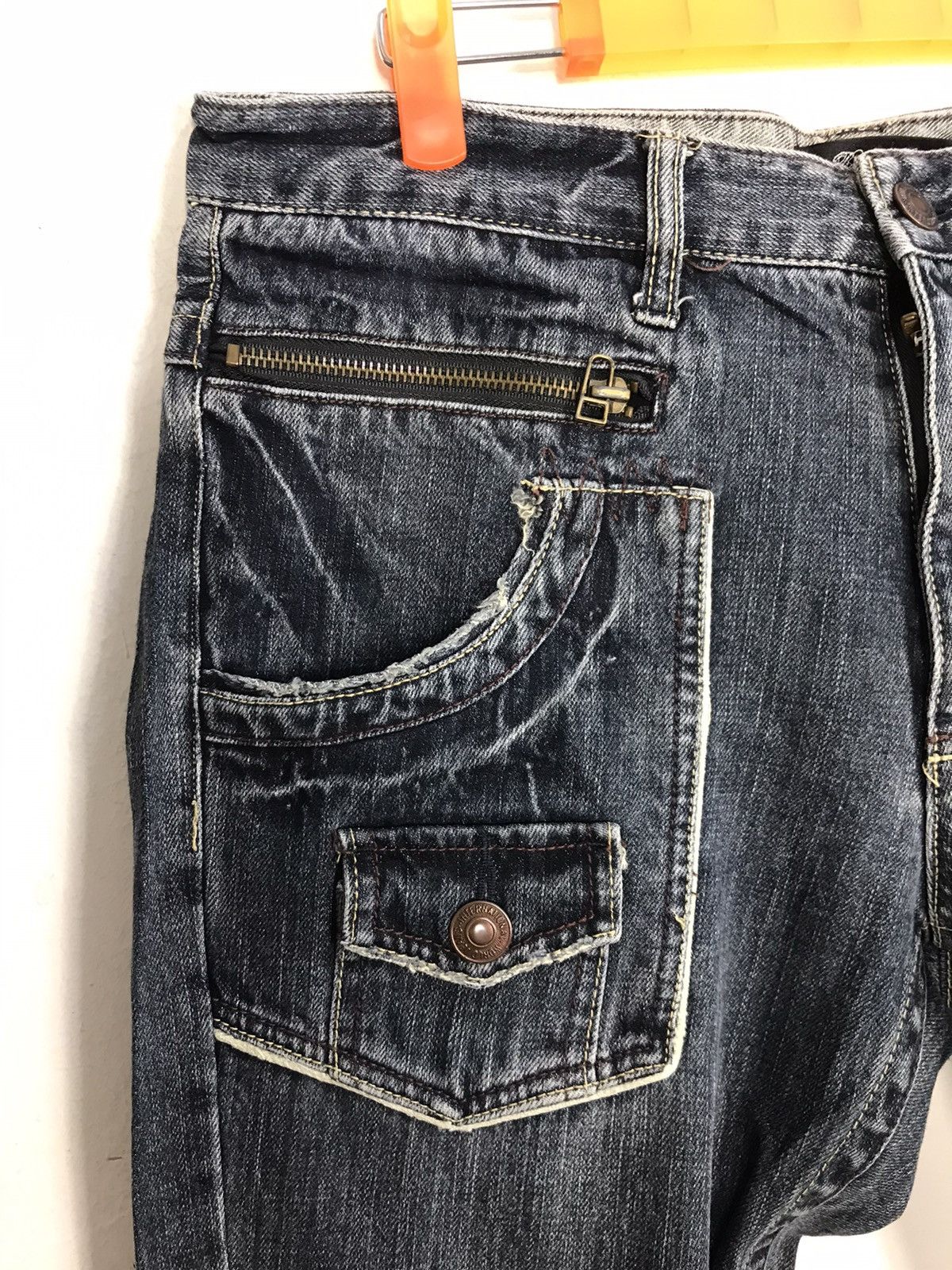 Vintage Japanese Brand Roots Tree Style Pants Distressed Denim Size US 34 / EU 50 - 6 Thumbnail