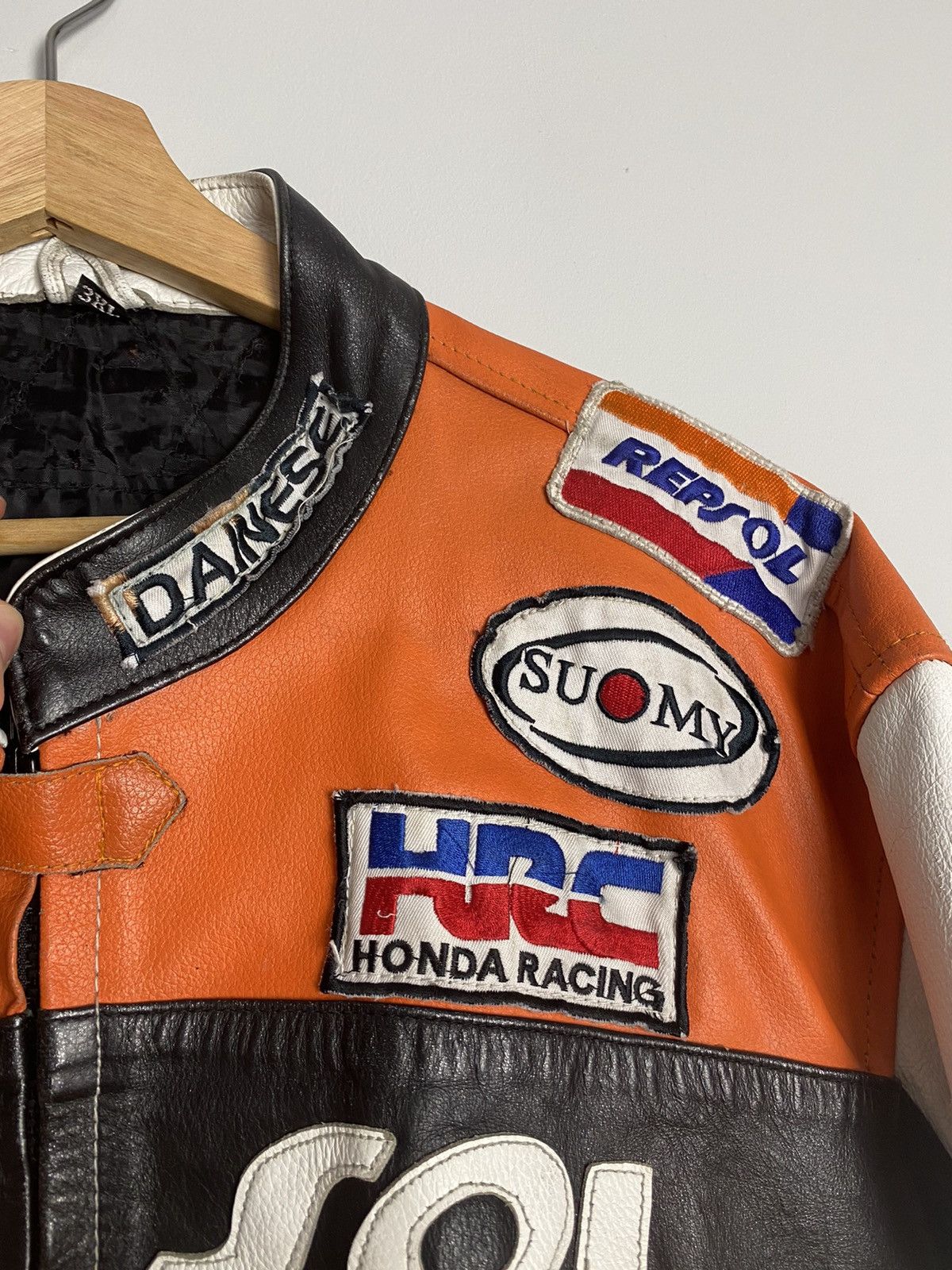 Honda 🔥Rare Vintage HONDA REPSOL Dainese racing leather jacket Size US XXL / EU 58 / 5 - 5 Thumbnail