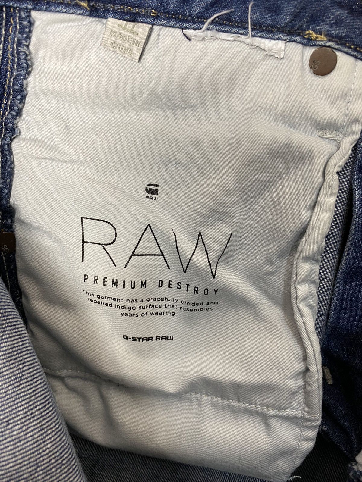 G-Star G Star Raw Streetwear Distressed Jeans Size 30 Size US 30 / EU 46 - 10 Thumbnail