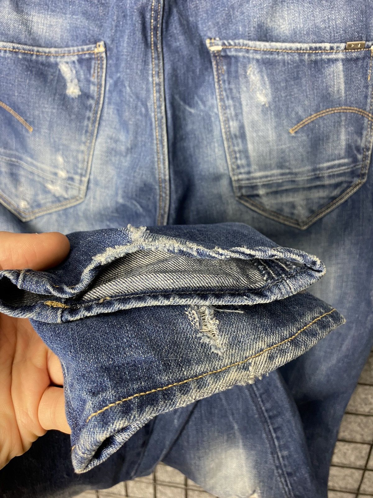 G-Star G Star Raw Streetwear Distressed Jeans Size 30 Size US 30 / EU 46 - 4 Thumbnail