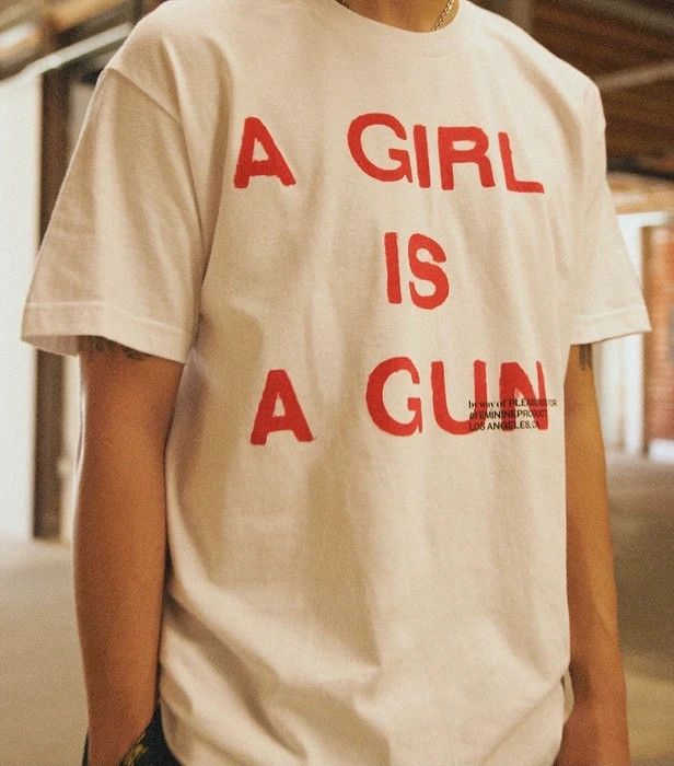 Pleasures Small White A Girl is A Gun Tee Shirt Merch Joy Red Black Size US S / EU 44-46 / 1 - 4 Thumbnail