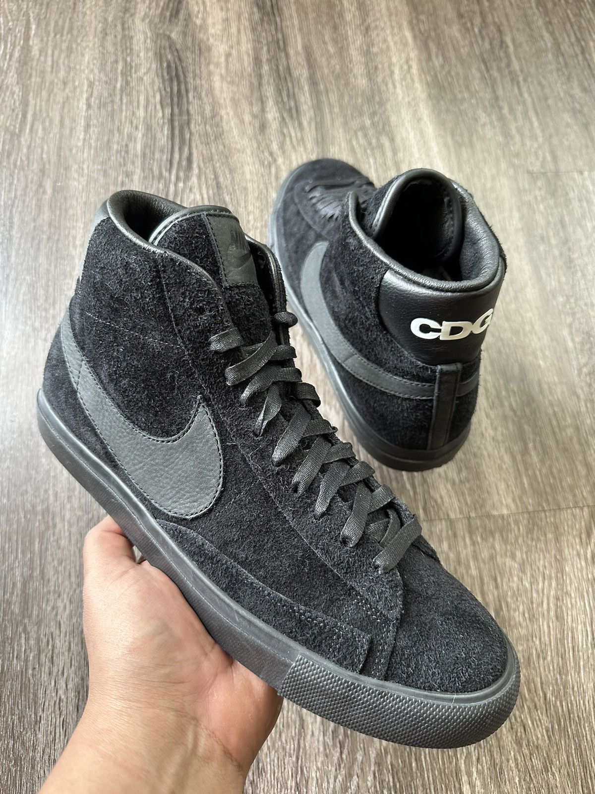 Nike blazer cdg black hot sale