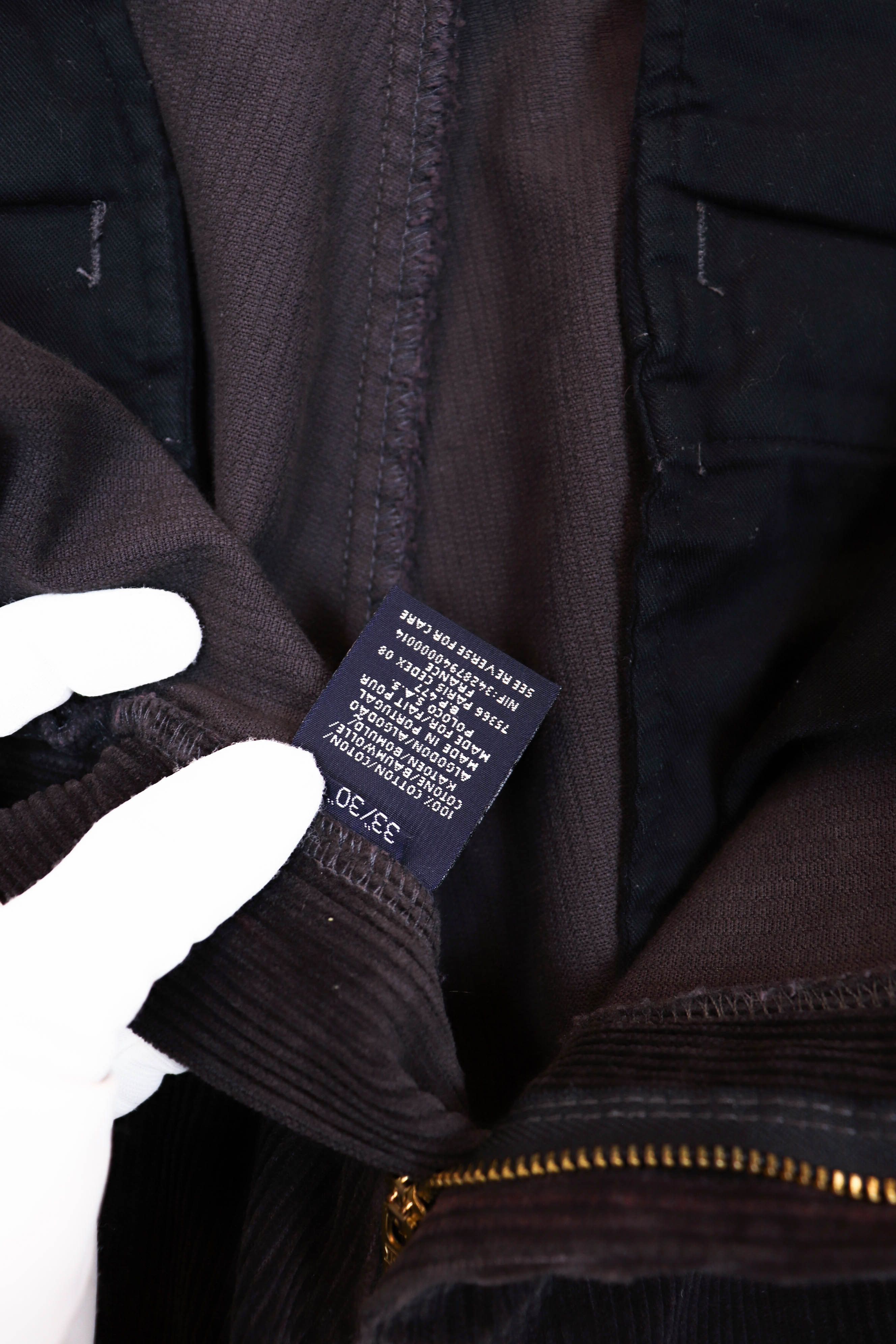Polo Ralph Lauren Polo by Ralph Lauren Vintage Gray Corduroy Keating Pants Size US 33 - 10 Thumbnail